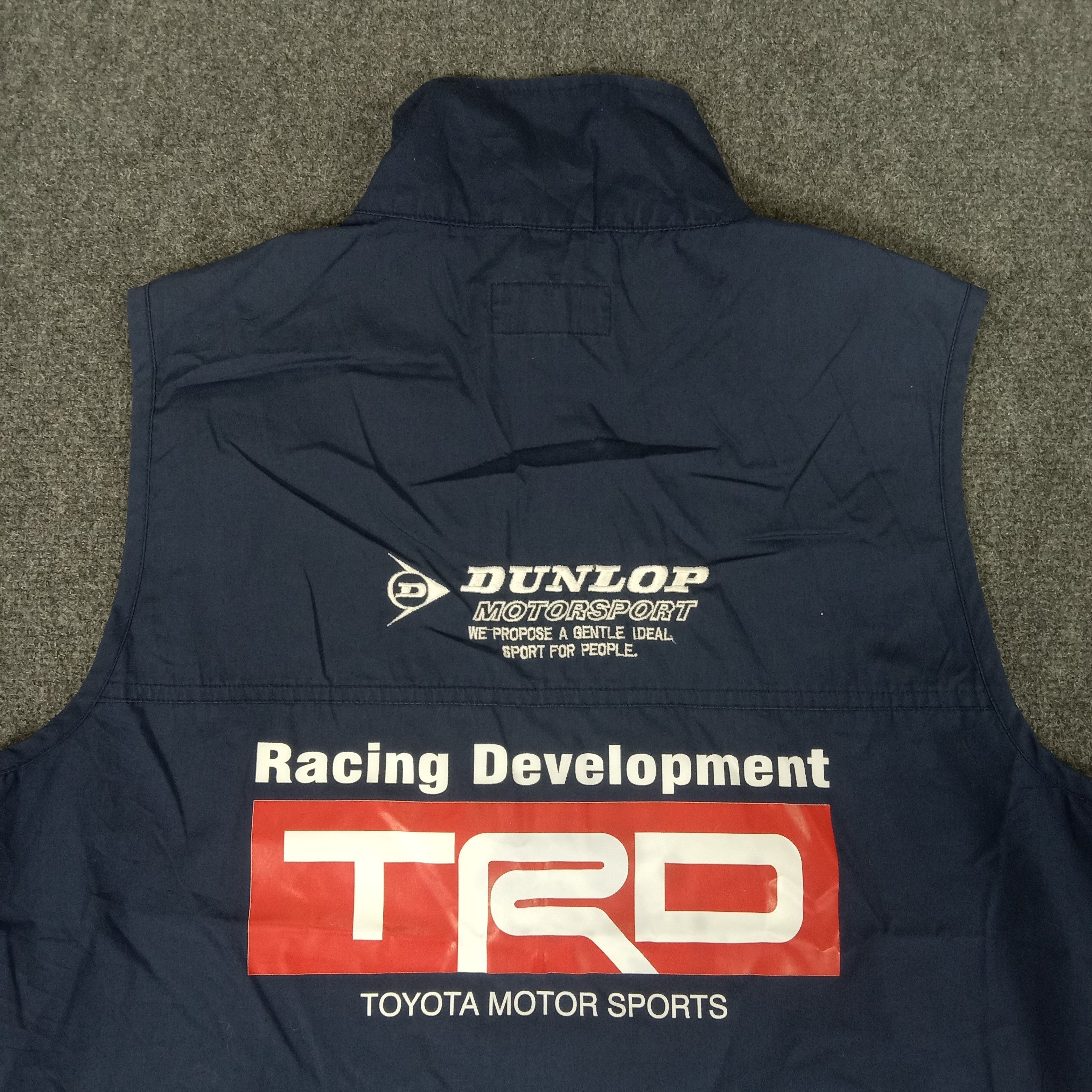 Dunlop × Vintage TRD Racing Development Toyota Team Custom Art Vest Size US S / EU 44-46 / 1 - 2 Thumbnail
