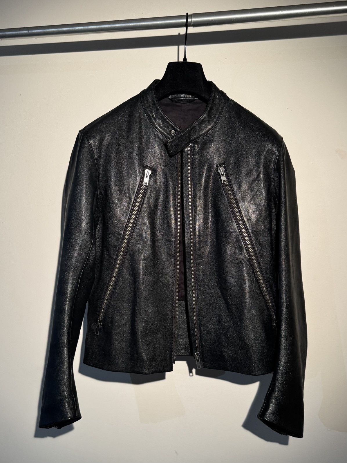 Maison Margiela Maison Martin Margiela Archival 5-Zip Leather Jacket (AW07) Size US M / EU 48-50 / 2 - 2 Thumbnail