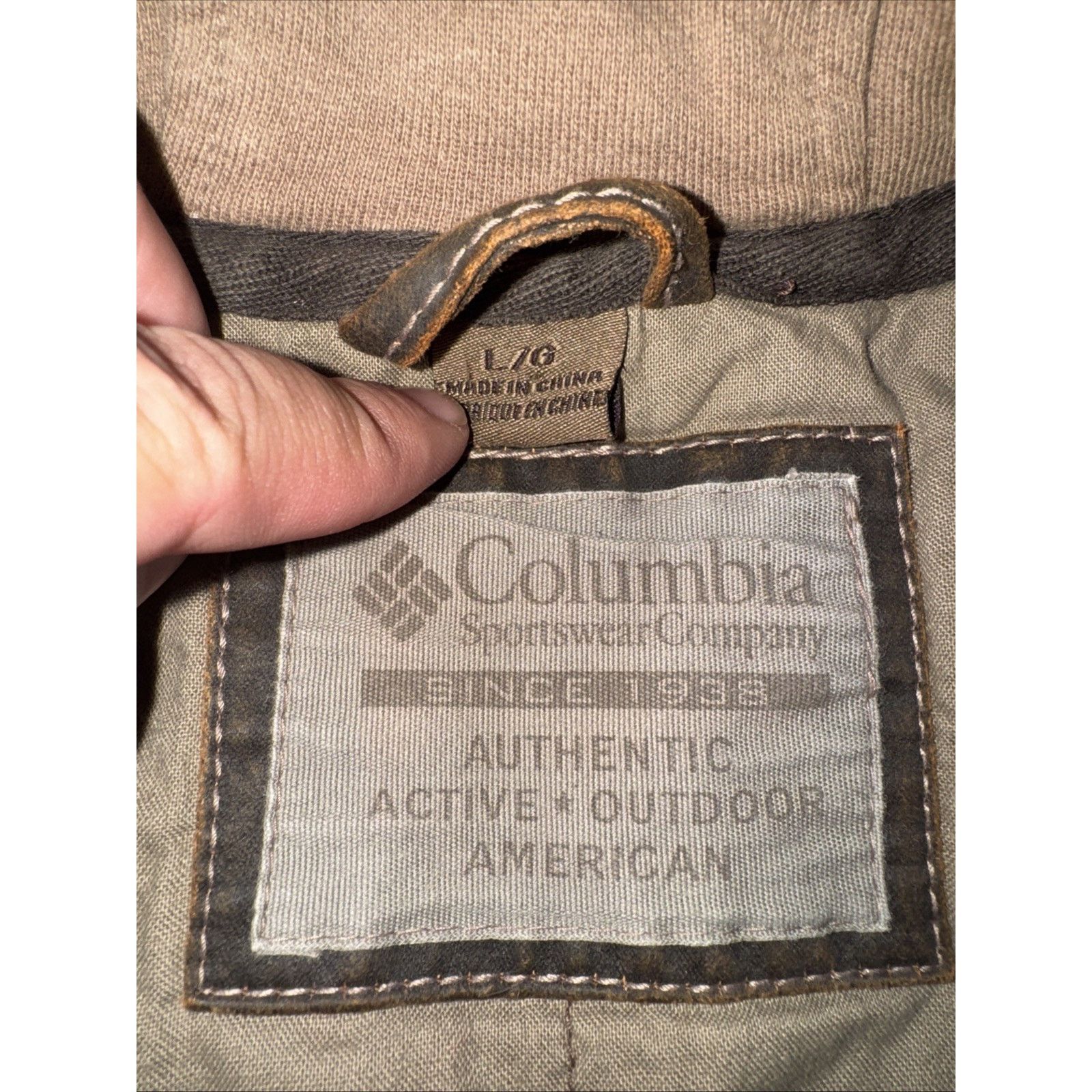 Columbia × Vintage Columbia Hooded Faux Leather Jacket Brown Men’s Large 20x23 Size US L / EU 52-54 / 3 - 4 Thumbnail