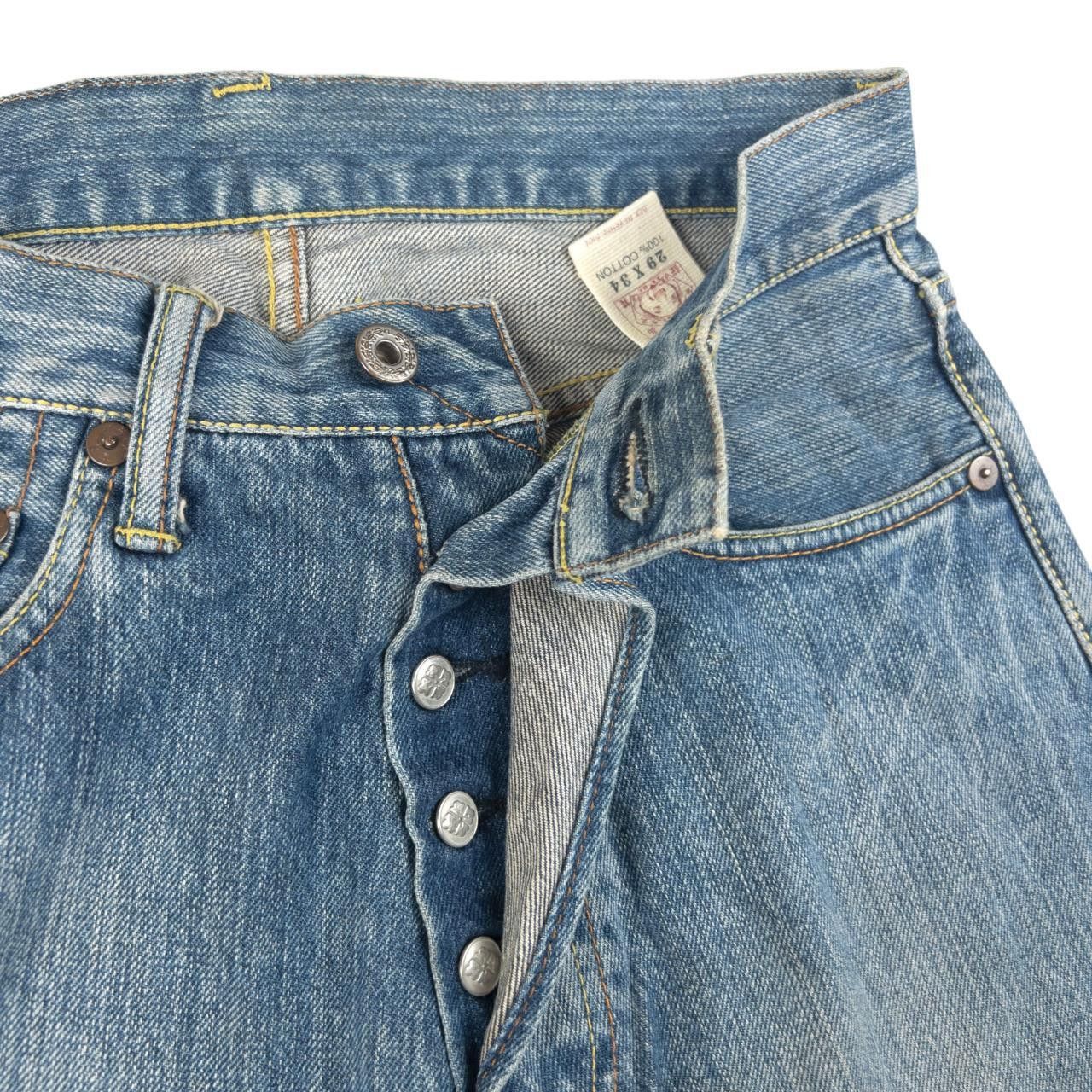 Evisu Vintage Evisu Paris Sideways Gull Japanese Denim Jeans W29 Size US 29 - 5 Thumbnail