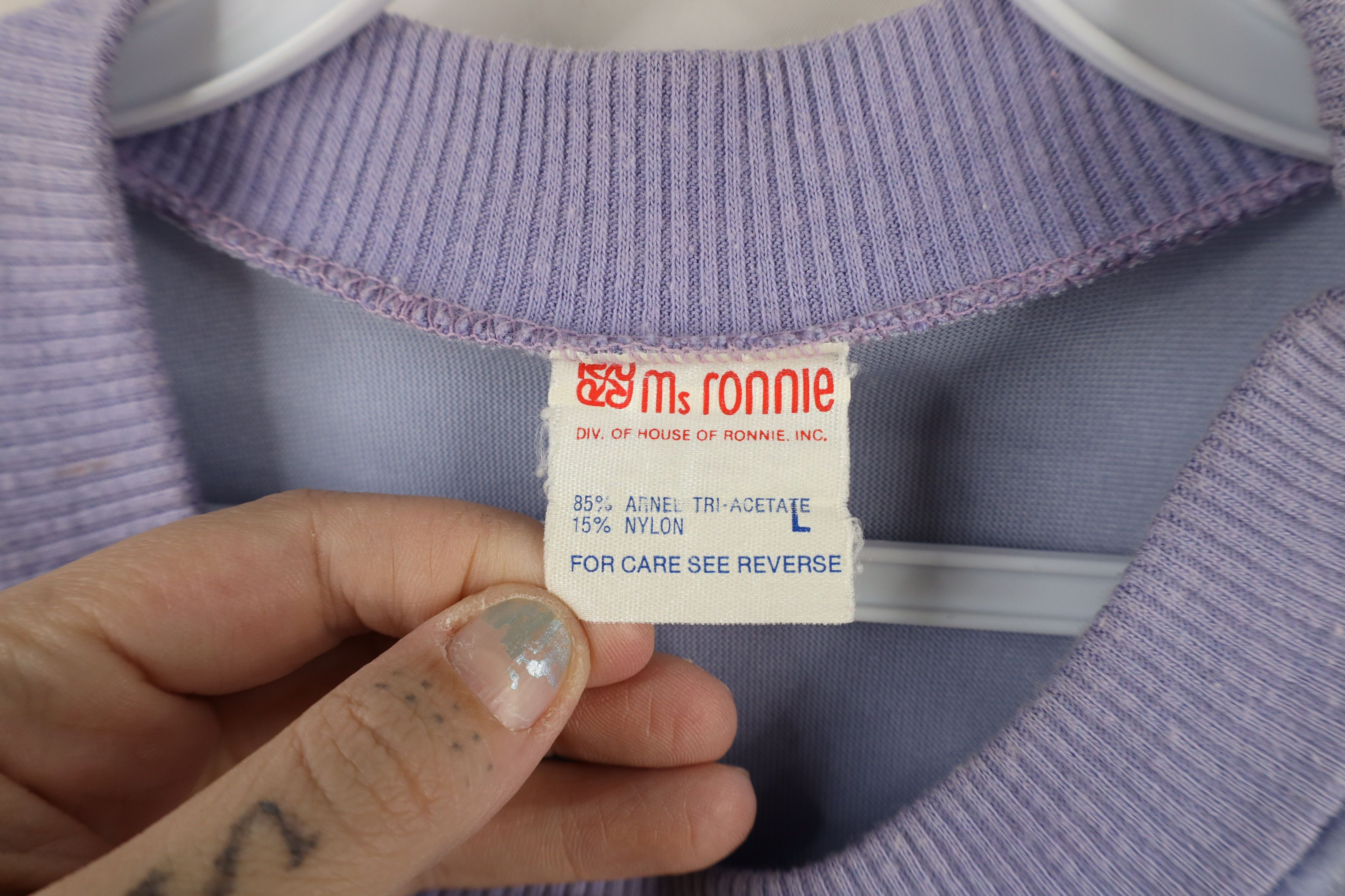 Vintage Vintage 80s 90s Streetwear Velour Crewneck Sweater USA Size L / US 10 / IT 46 - 5 Thumbnail