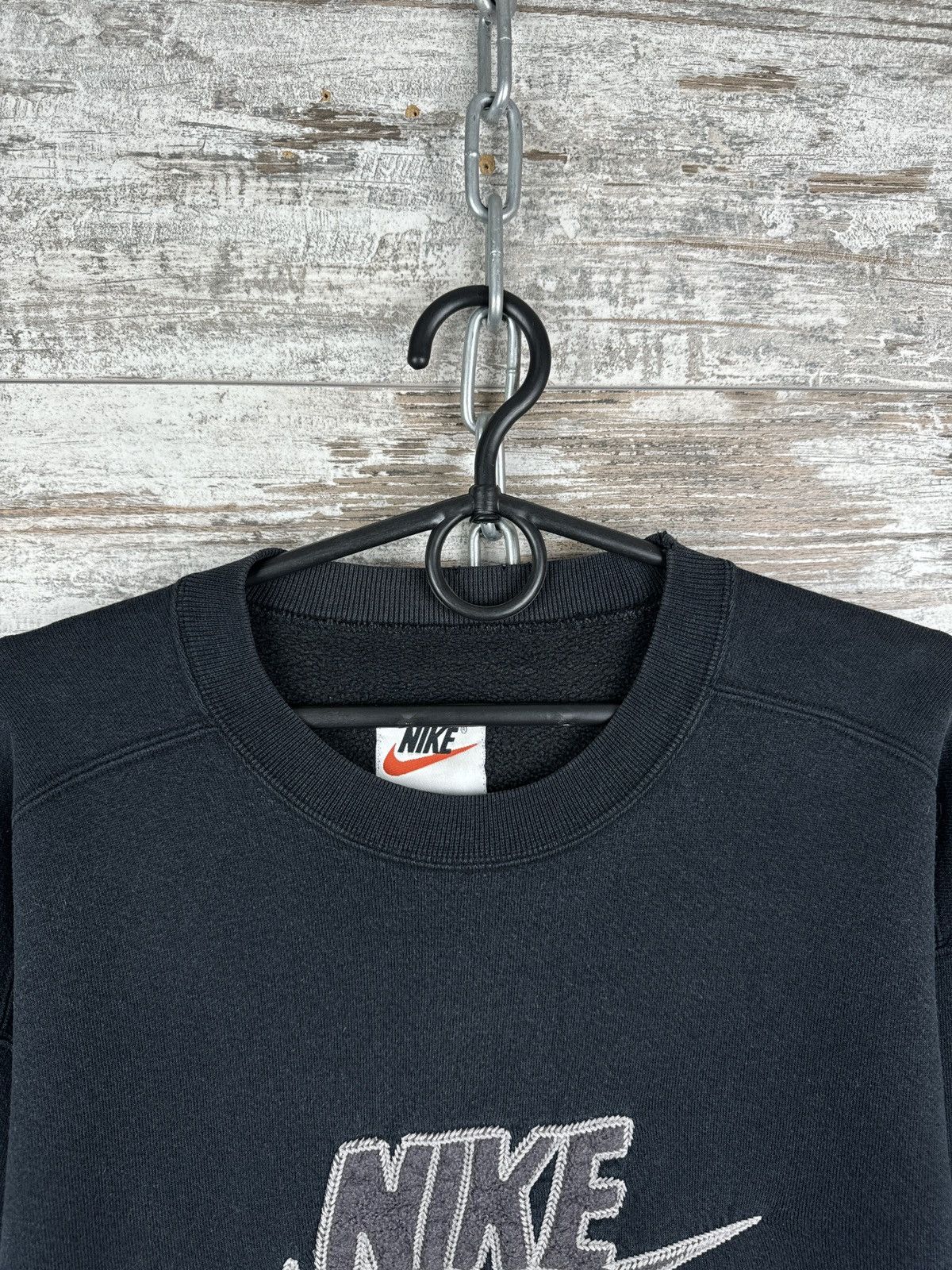 Nike Mens Vintage Nike big logo sweatshirt 90s swoosh faded Size US S / EU 44-46 / 1 - 3 Thumbnail