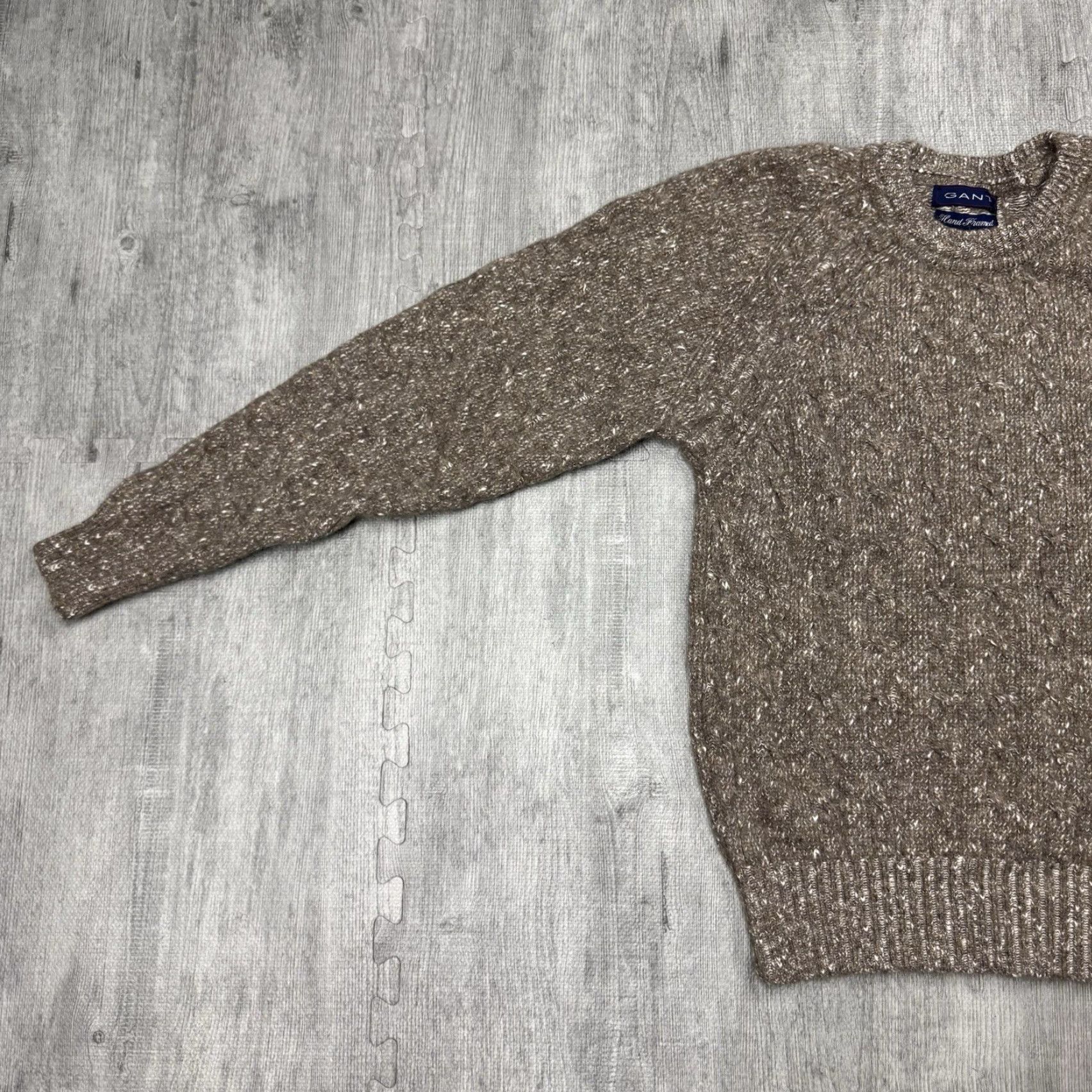 Gant VINTAGE GANT 90s Cable Knit Pullover Sweater Brown M Mens Size US M / EU 48-50 / 2 - 5 Thumbnail