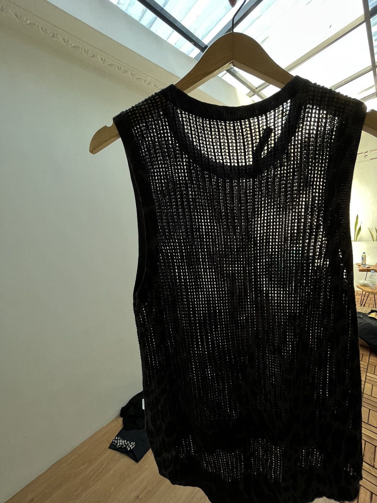 Allsaints × If Six Was Nine × Japanese Brand Mesh Knitwear Vest Crochet Allsaints Avant Garde Size US M / EU 48-50 / 2 - 1 Thumbnail