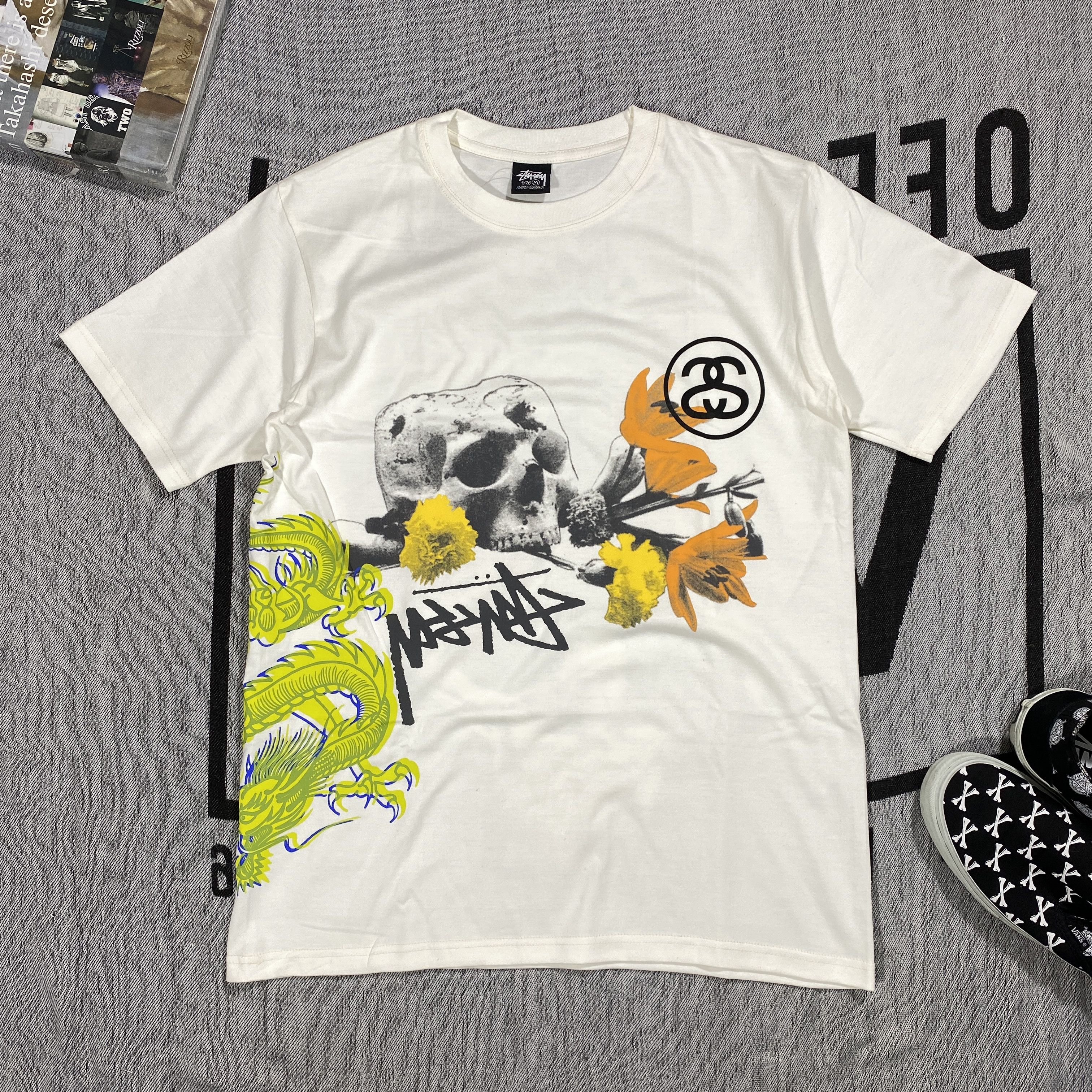 ★韓国の人気★【STUSSY】★Stussy ITP Flower T-Shirt Whit.e★ Buy Stussy ITP Flower Tee 'White' - 1904894 WHIT | GOAT