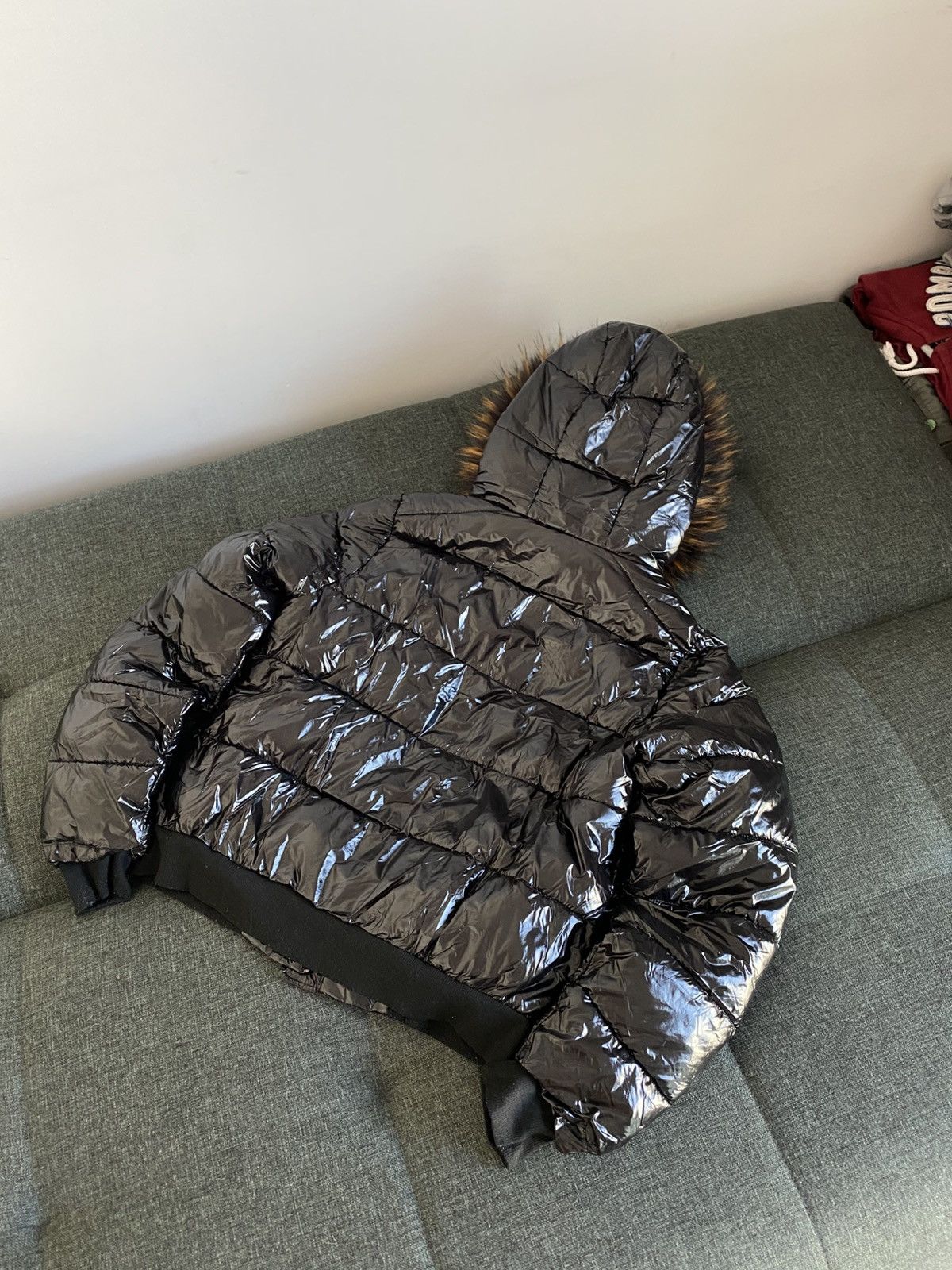 Hysteric Glamour Vintage Faux Fur Mohair Bomber Jacket Y2K Nylon Y2K Boxy Size US S / EU 44-46 / 1 - 7 Thumbnail