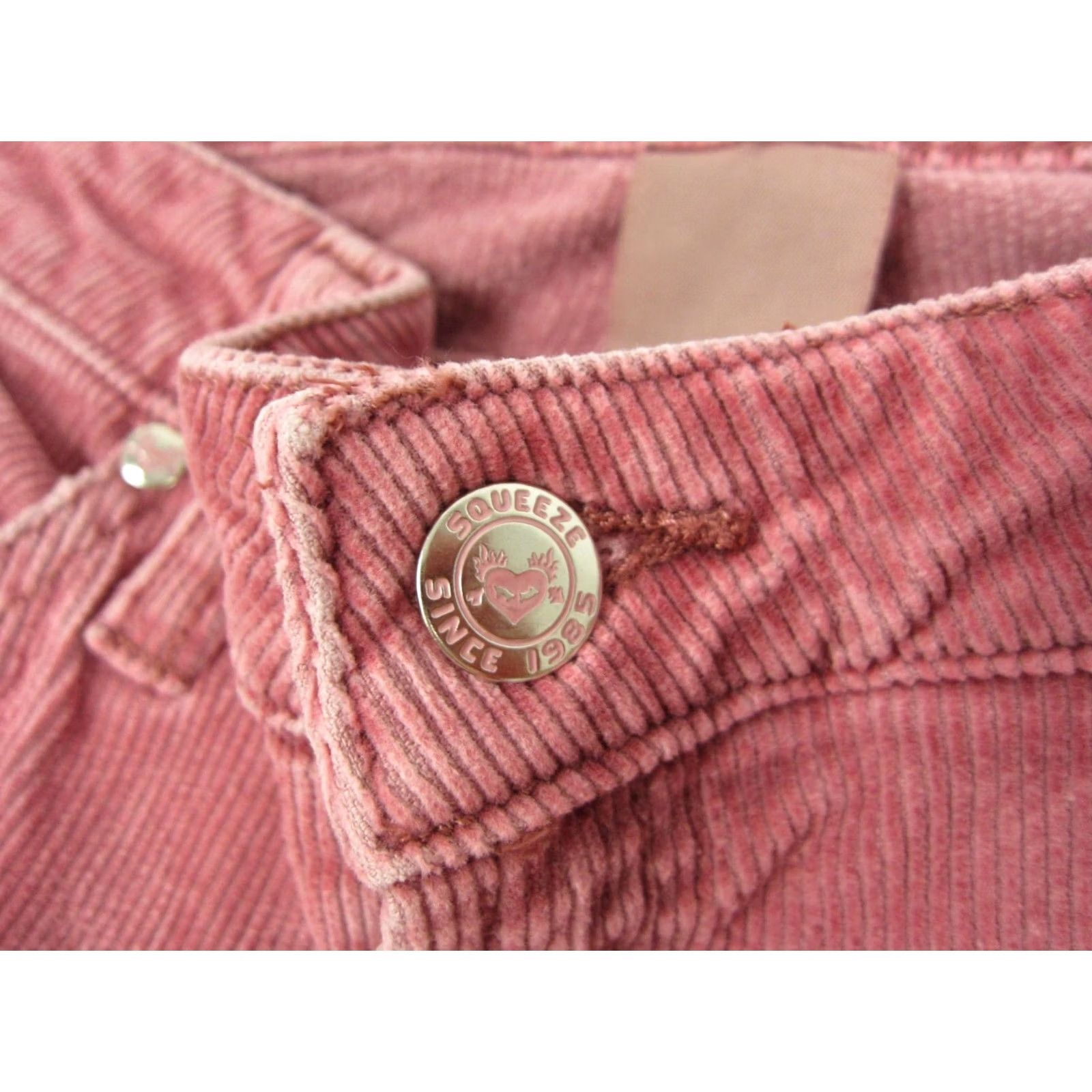 Vintage VINTAGE Squeeze Pants Missy 7/8 29 x 30 Pink Corduroy Flared Wide Leg 90s Bell Size 28" / US 6 / IT 42 - 5 Thumbnail