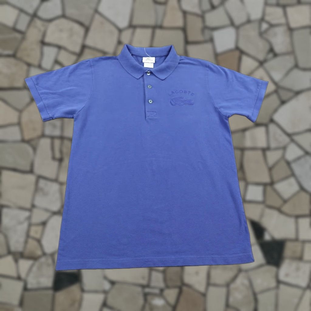 Lacoste VINTAGE Lacoste Polo Shirt Mens M Blue 100% Cotton Short Sleeve Preppy Croc Embroidered Y2K Mens Size US M / EU 48-50 / 2 - 1 Thumbnail