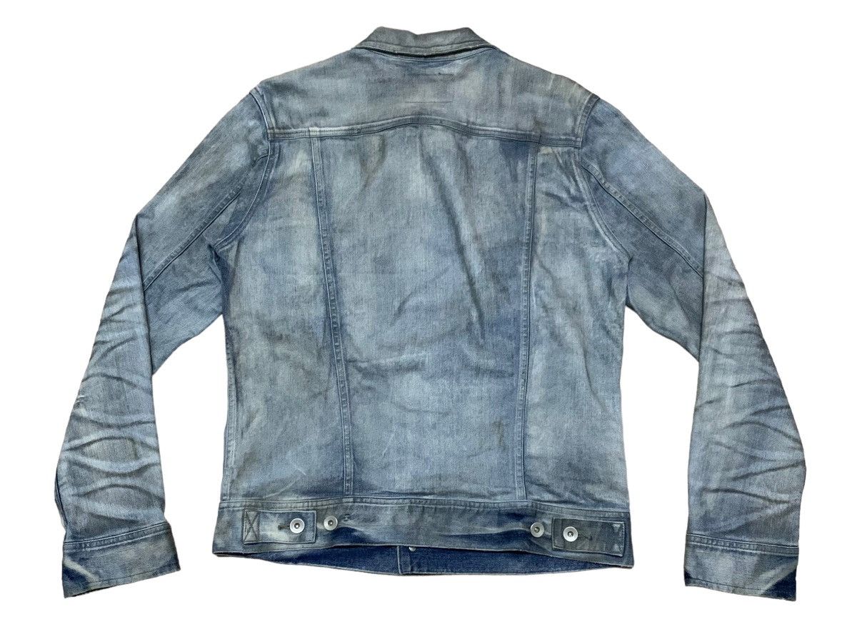 If Six Was Nine × Le Grande Bleu (L.G.B.) × semanticdesign Vintage Semantic Design Trucker Denim Waxed Jacket 2000s Size US L / EU 52-54 / 3 - 2 Thumbnail