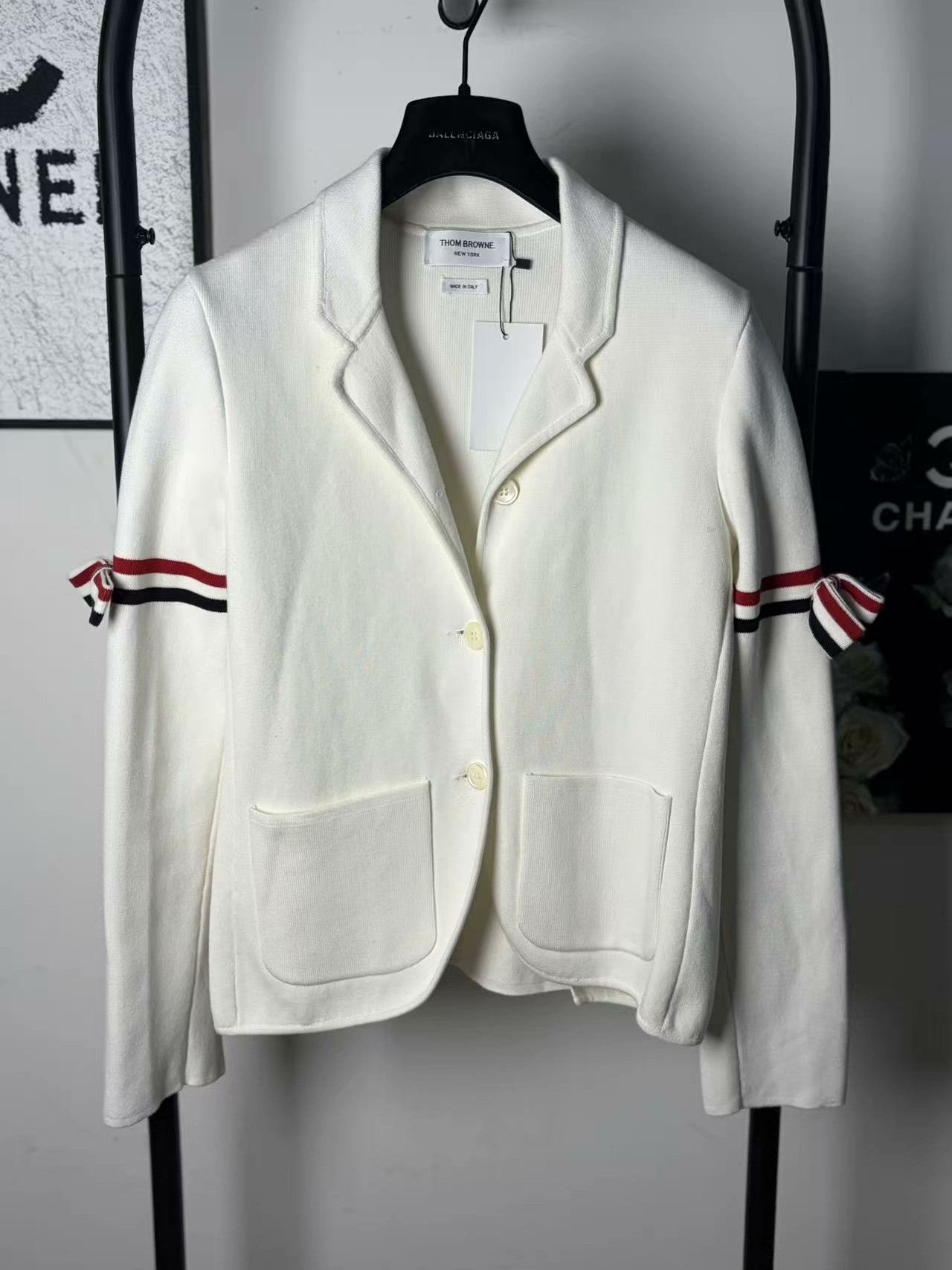 Thom Browne Thom Browne Knit White Sweater m Men Size US M / EU 48-50 / 2 - 1 Thumbnail