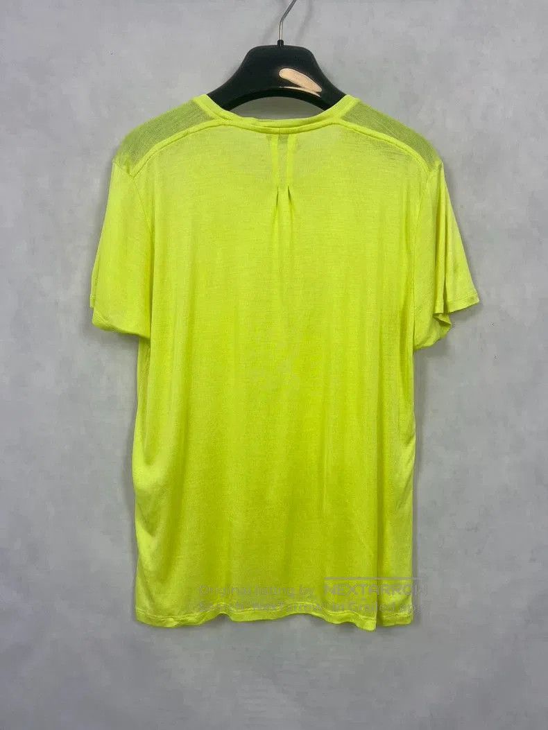 Saint Laurent Paris Saint Laurent Silk Fluorescent Yellow T. Size US M / EU 48-50 / 2 - 2 Thumbnail
