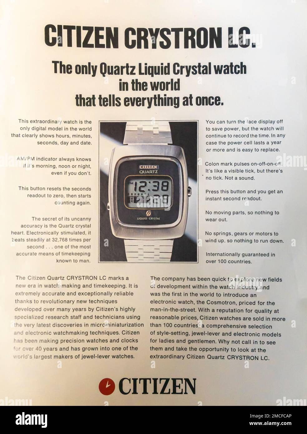 Citizen Authentic Vintage Citizen Crystron Liquid Crystal 60-1012 Size ONE SIZE - 19 Thumbnail