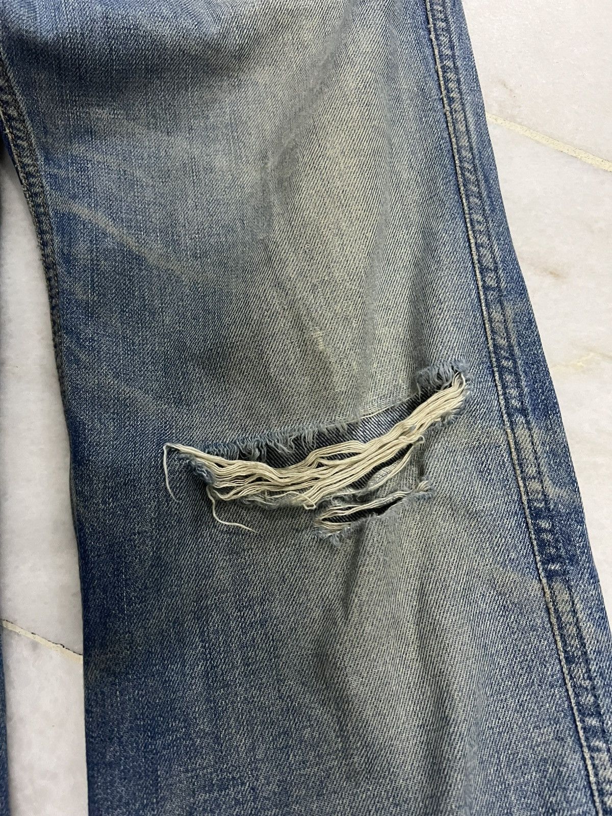 Diesel × If Six Was Nine × Japanese Brand 💥Insane 90s Diesel Industry Paddom Distressed Mud Wash Jean Size US 32 / EU 48 - 5 Thumbnail
