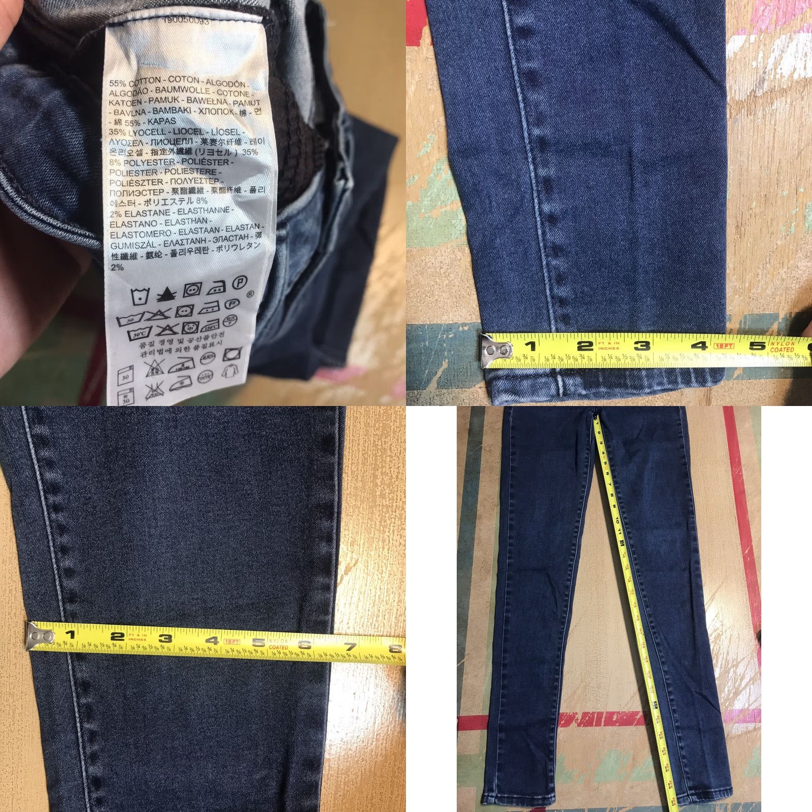 Levi's Levi's Jeans 8 in Rise Legging Denim Blue Womens 27 x 30 Inseam Stretch Slim Straight 5-Pocket Logo Vintage? No** Size 27" / US 4 / IT 40 - 8 Thumbnail