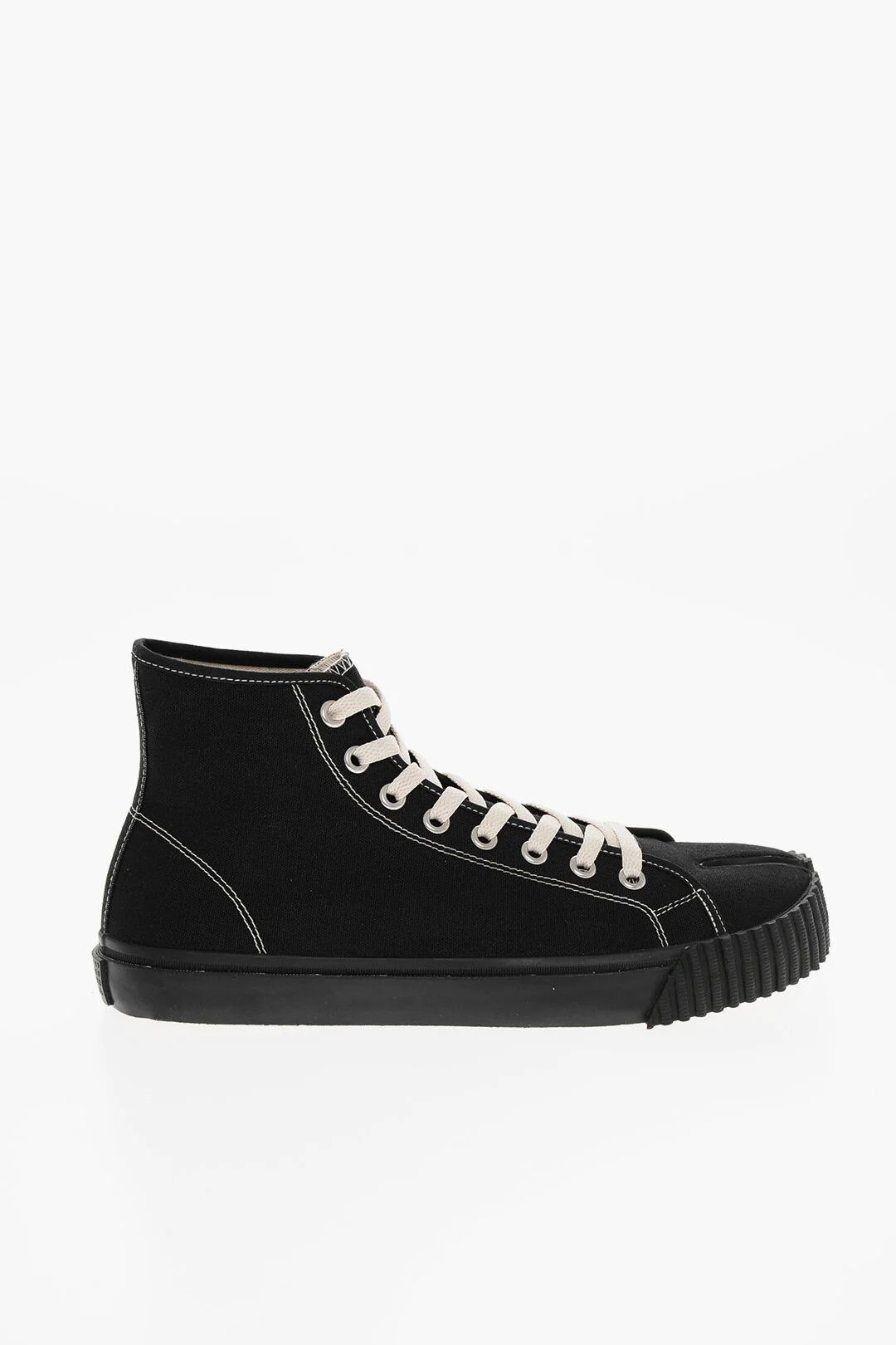 Maison Margiela og1mm0326 Tabi Canvas Hi-Top Sneakers Size US 9 / EU 42 - 1 Thumbnail