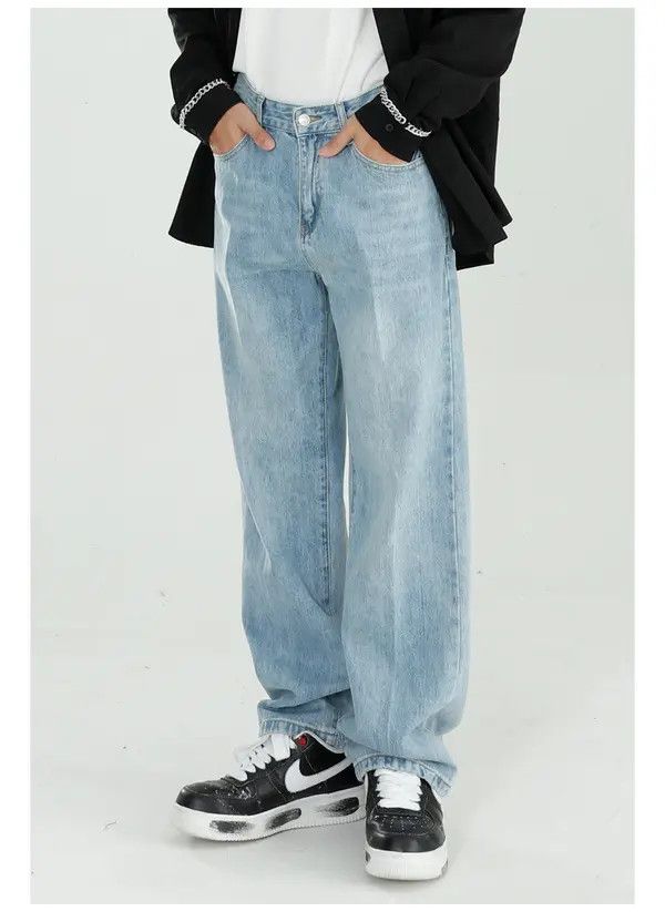 VIBE Casual light blue versatile straight jeans Size US 32 / EU 48 - 2 Thumbnail