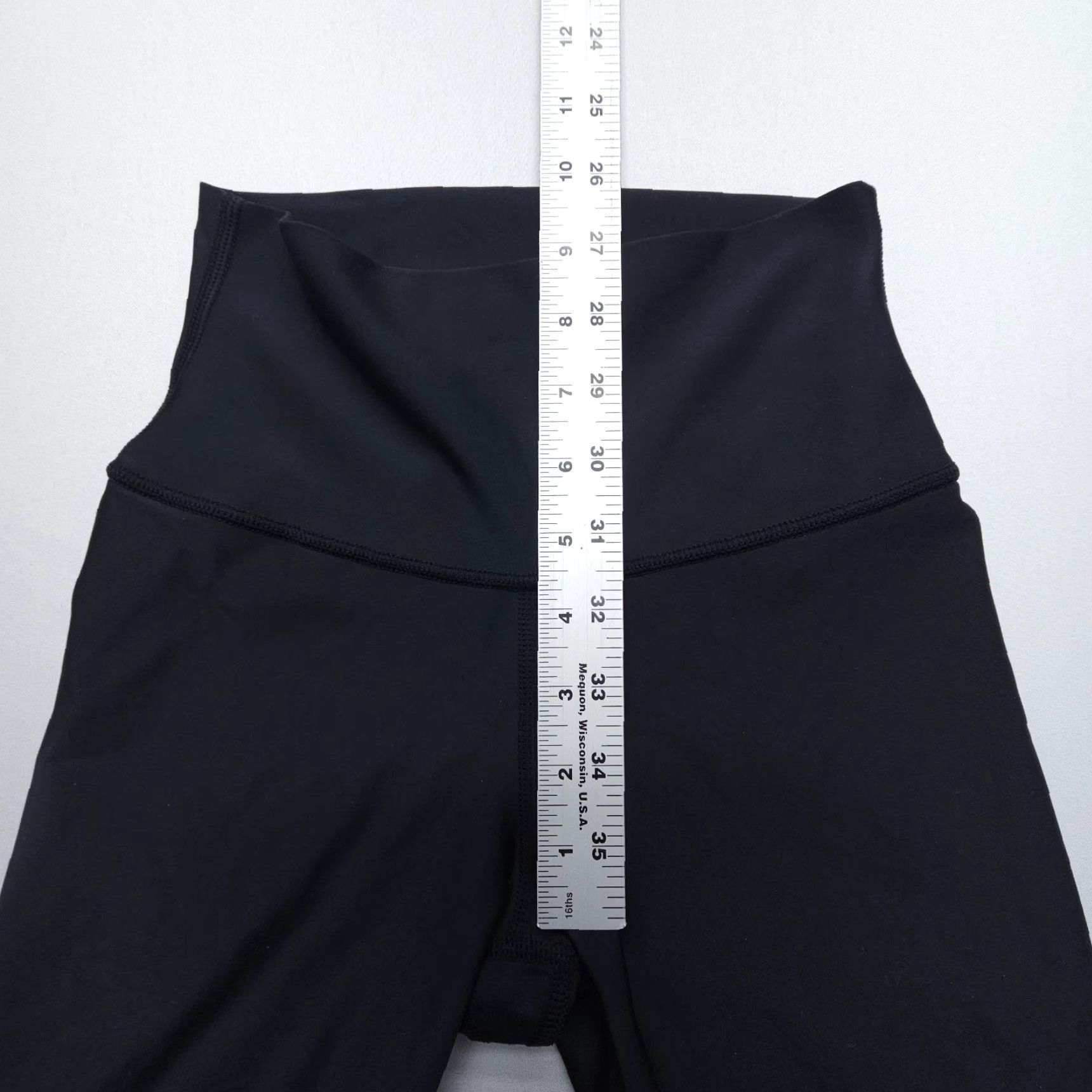 Alo Alo Yoga Leggings 7/8 High Waist Airlift Black Womens 2XS Compression Gym Stretch Size 24" / US 00 / IT 34 - 4 Thumbnail