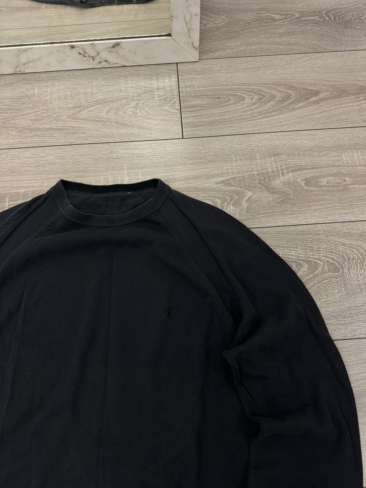 Yves Saint Laurent Yves Saint Laurent Vintage Black Sweater Luxury Style Size US L / EU 52-54 / 3 - 5 Thumbnail
