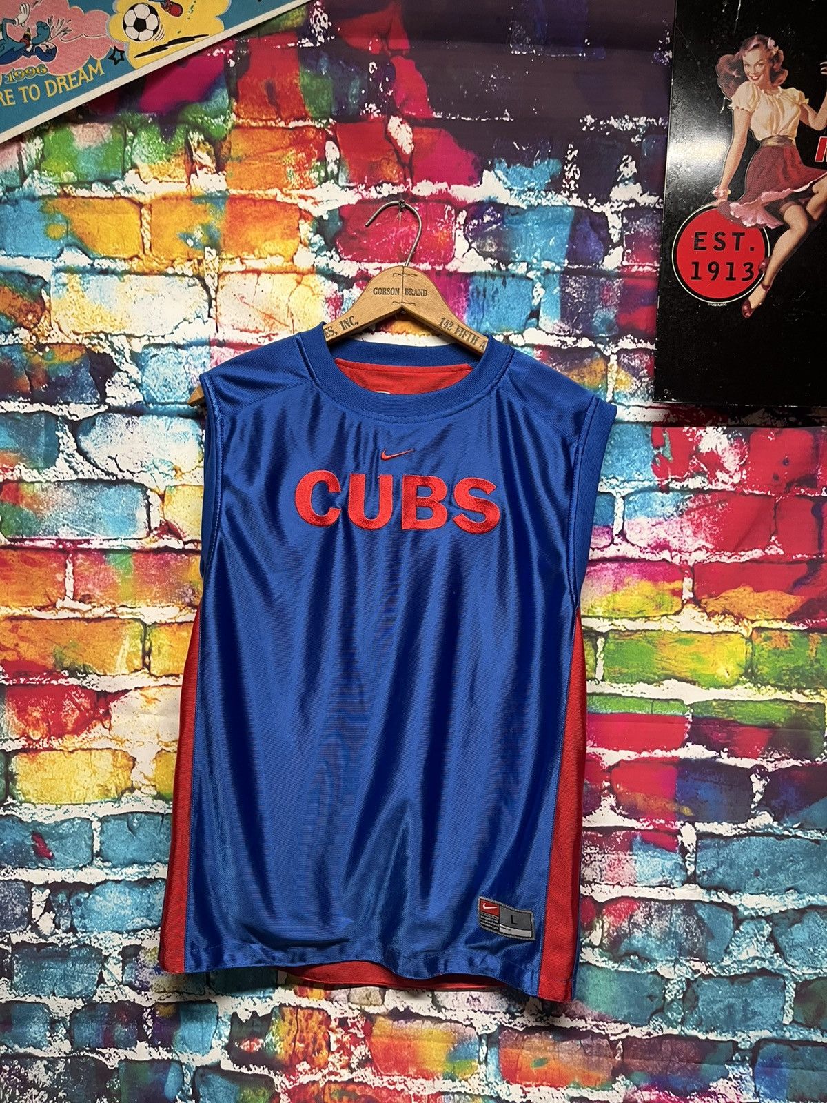 Nike Nike Center Swoosh Cubs Jersey Reversible L Size US L / EU 52-54 / 3 - 1 Thumbnail