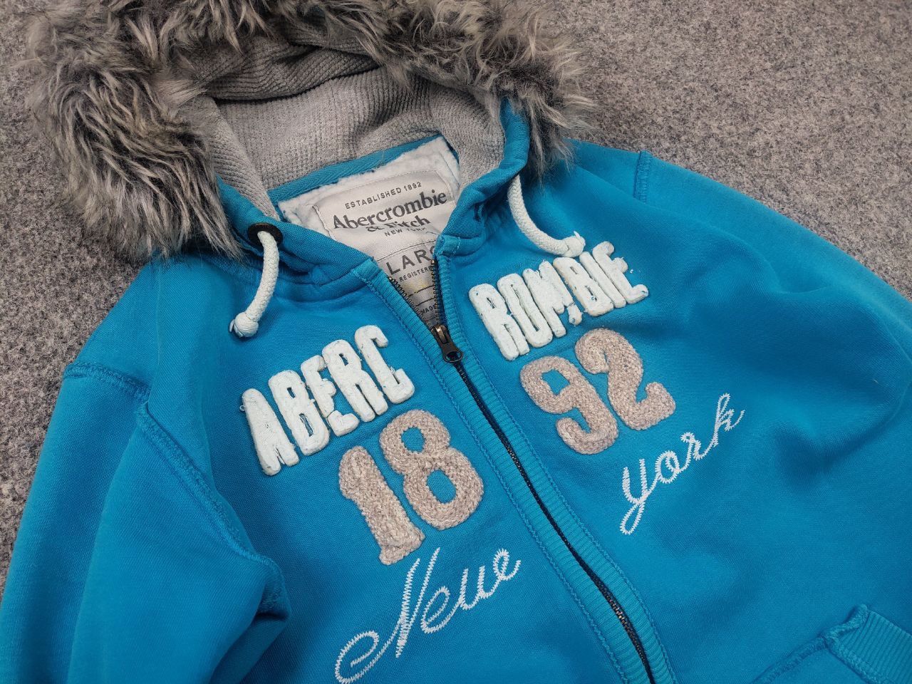 Abercrombie & Fitch Abercrombie Vintage Y2K crazy fur zip Hoodie if six was nine Size M / US 6-8 / IT 42-44 - 7 Thumbnail
