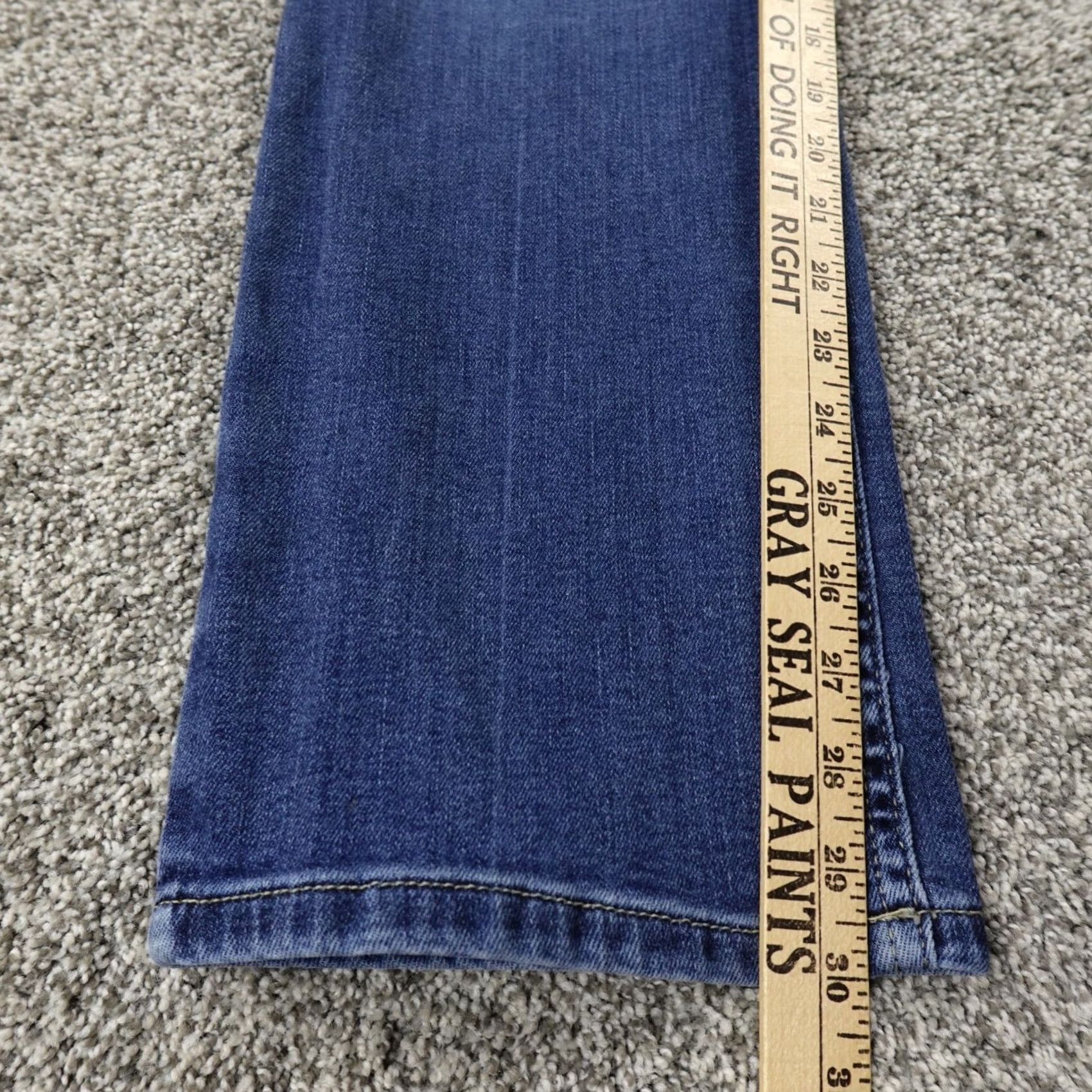 Wrangler Wrangler Jeans Womens 5 Dark Blue Denim Pants Shiloh Low Rise Bootcut Western Rodeo Stretch Heritage Cowgirl 30 Blue Womens Jeans Size 27" / US 4 / IT 40 - 3 Thumbnail