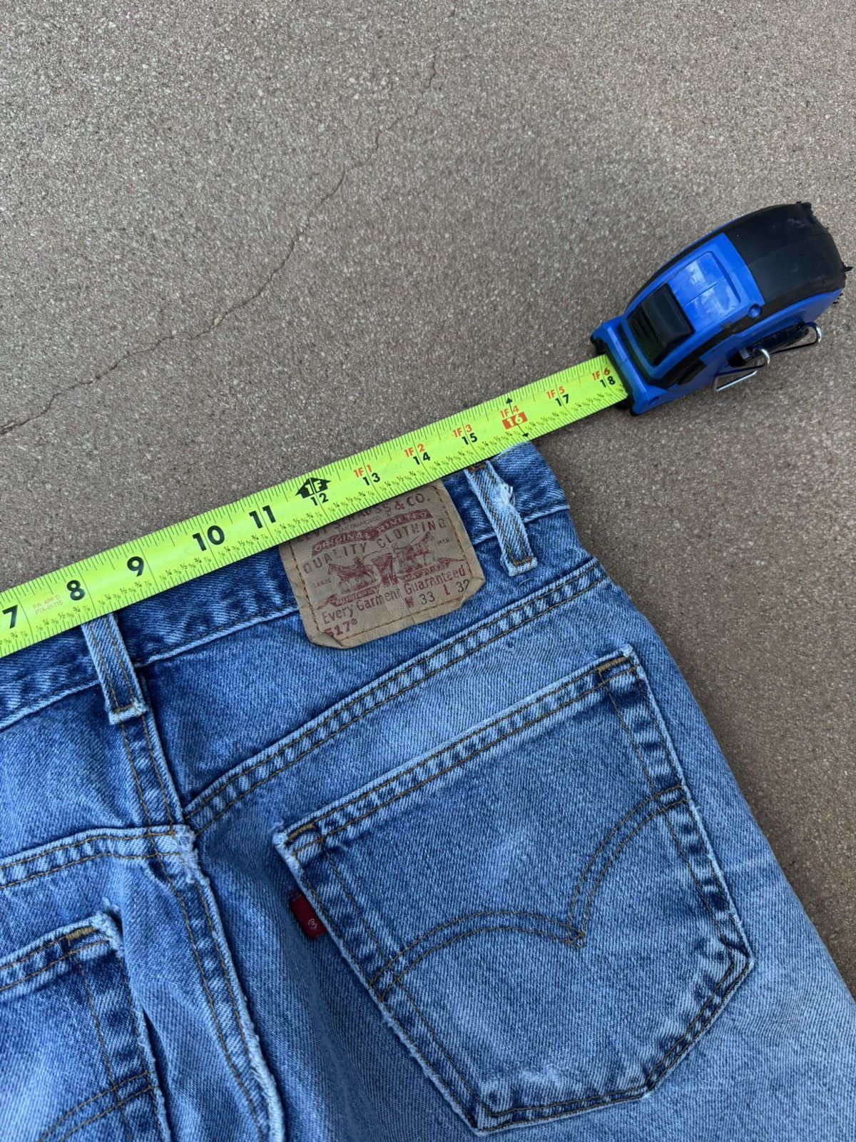 Levi's Vtg 90’s Levi’s 517 Red Tab Bootcut Flare Faded Jeans 32x30 Size US 32 / EU 48 - 9 Thumbnail