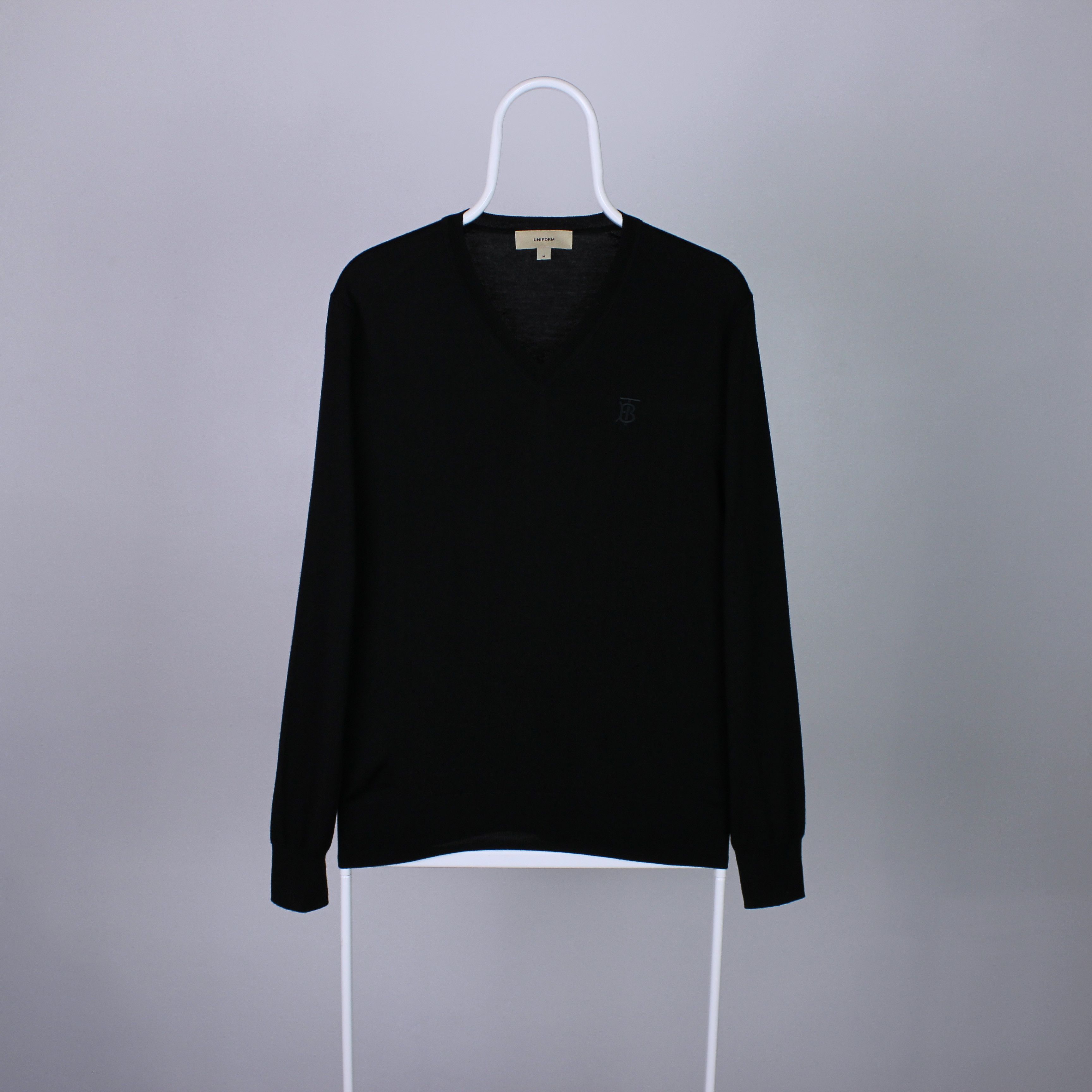 Burberry Burberry vintage sweater uniform merino wool M black Size US M / EU 48-50 / 2 - 3 Thumbnail
