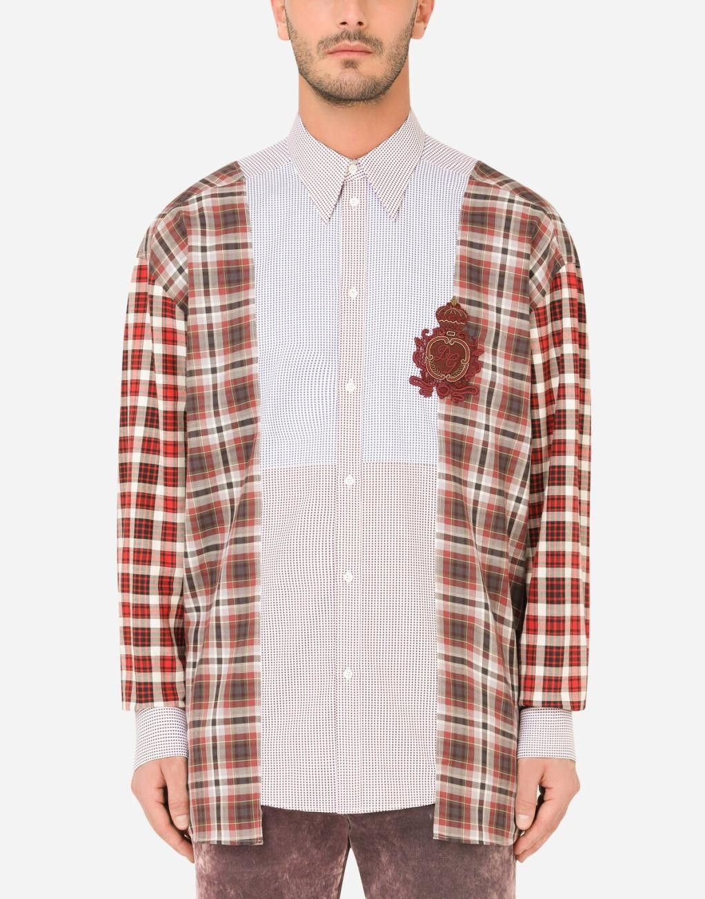 Dolce & Gabbana o1y0125 Checked Shirt in Multicolor Size US XL / EU 56 / 4 - 2 Thumbnail