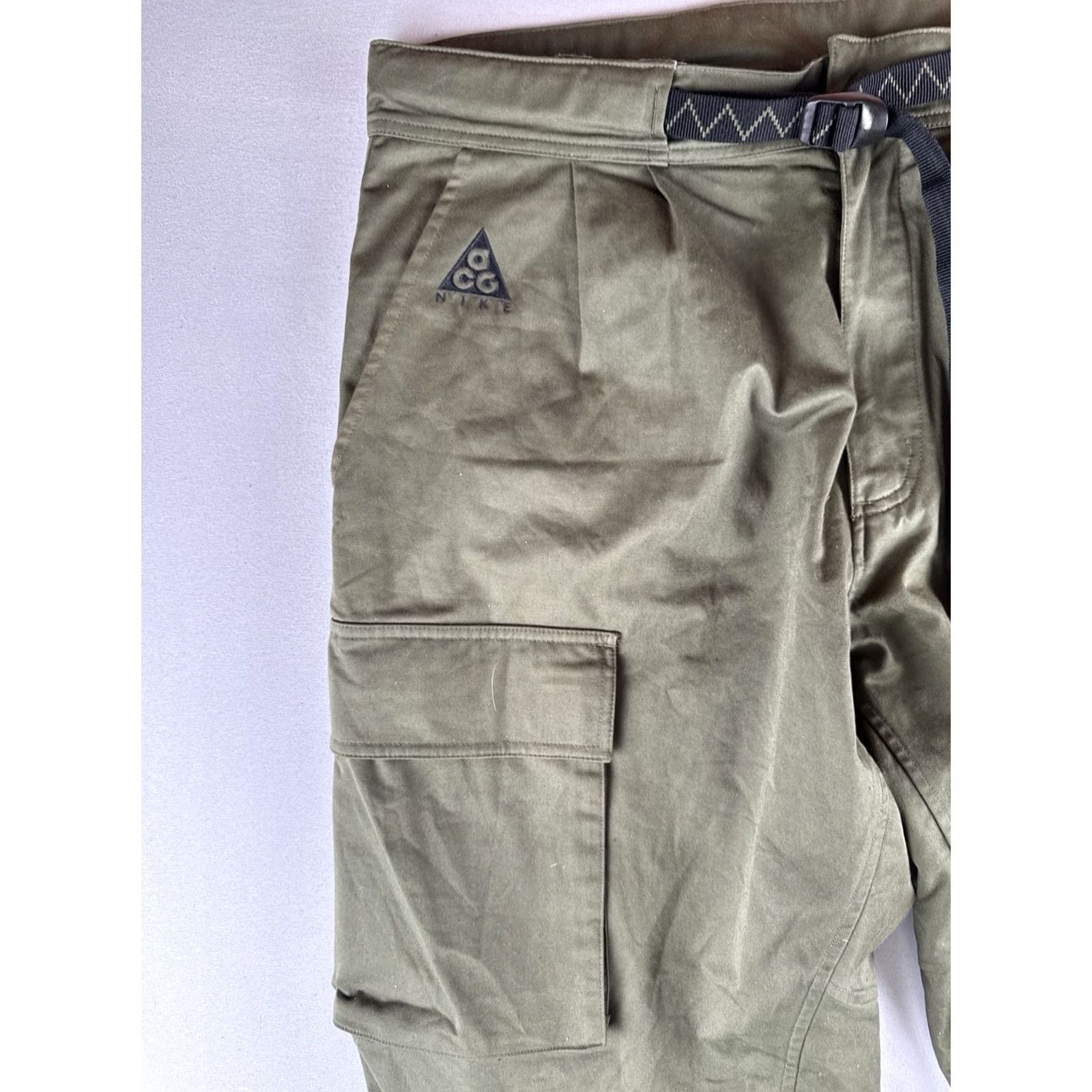 Nike Nike ACG Archive Cargo Pants Olive Green Hiking L Men Size US 33 - 2 Thumbnail