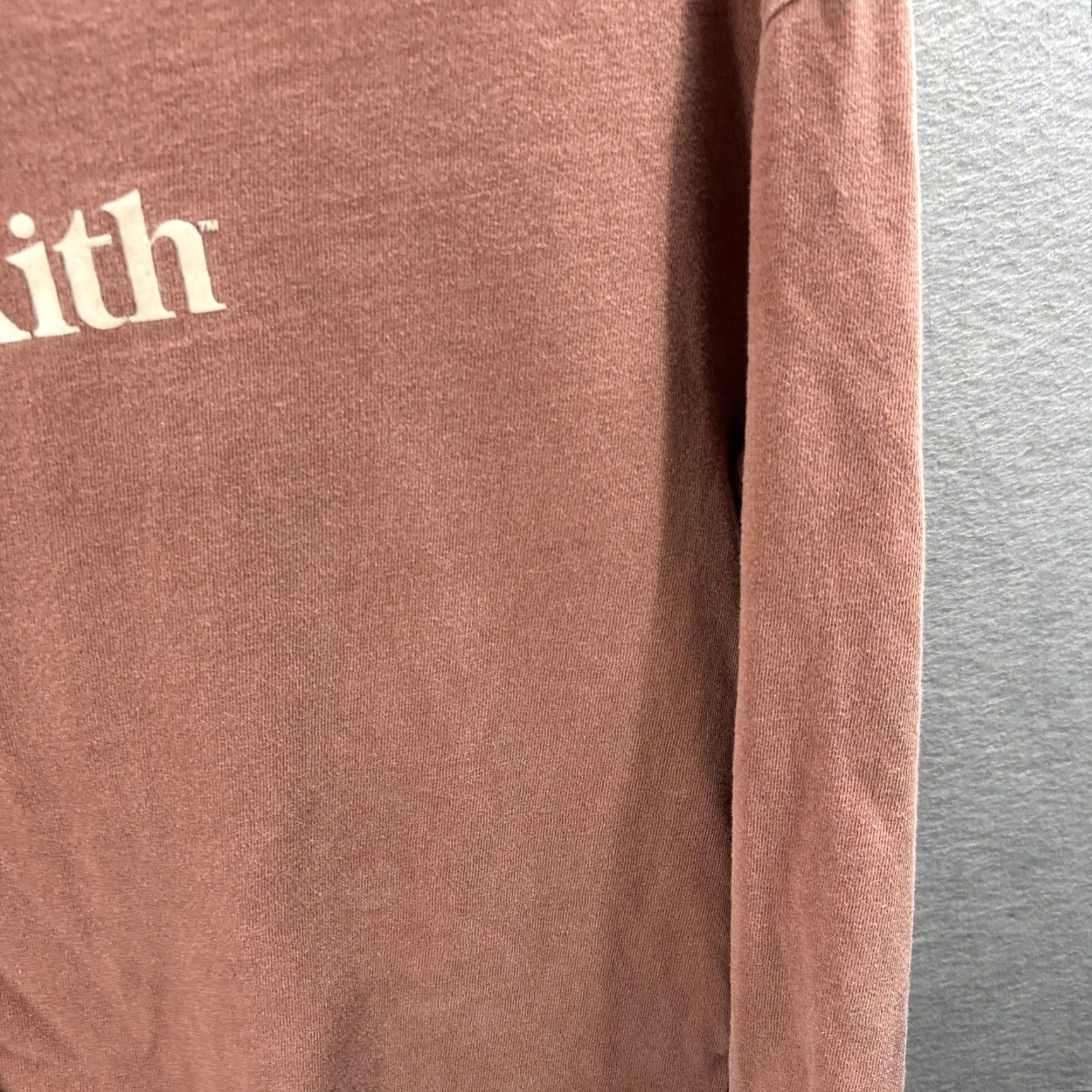 Kith Kith Classic Logo Long Sleeve T-Shirt Mens Large Molecule Coral Pink 2020 Size US L / EU 52-54 / 3 - 3 Thumbnail
