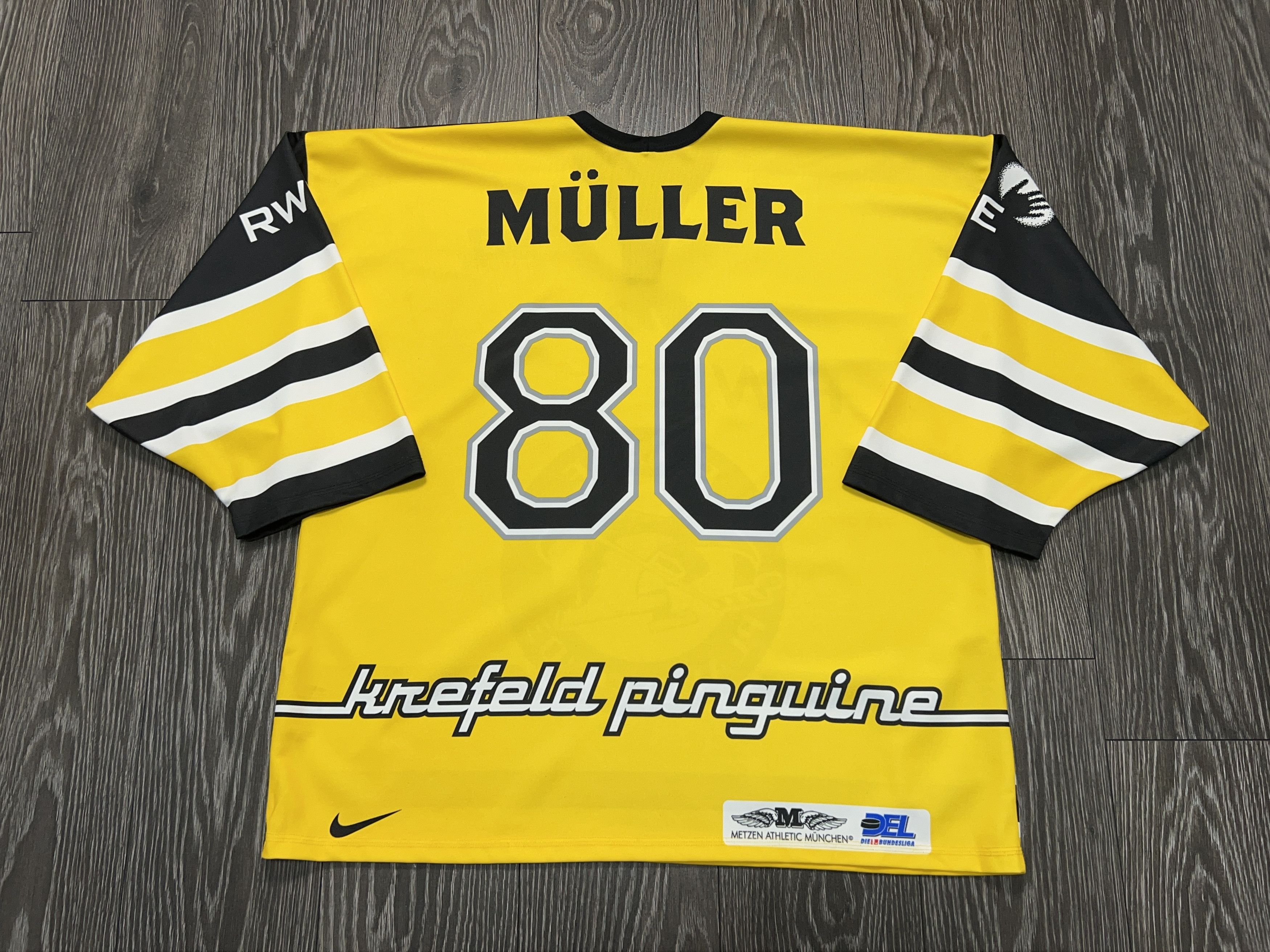 NHL Krefeld Penguins Metzen Munchen Ice Hockey Jersey Shirt Size US XL / EU 56 / 4 - 11 Thumbnail