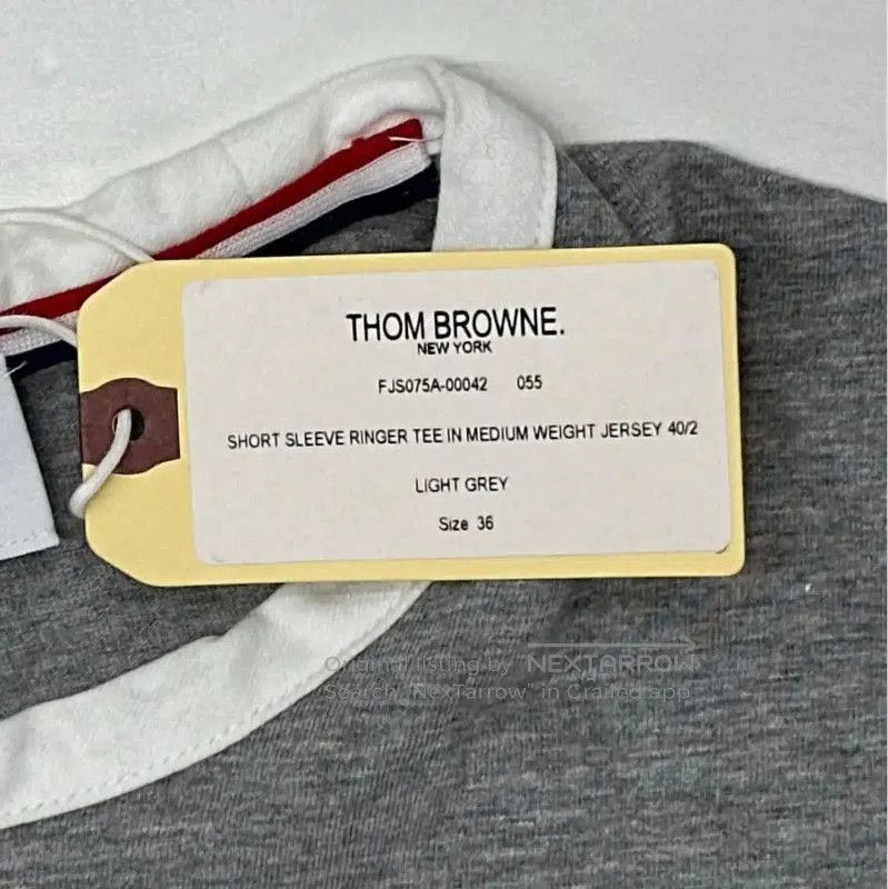Thom Browne Thom Browne Summer Gray Cotton T-Shirt . Size S / US 4 / IT 40 - 4 Thumbnail