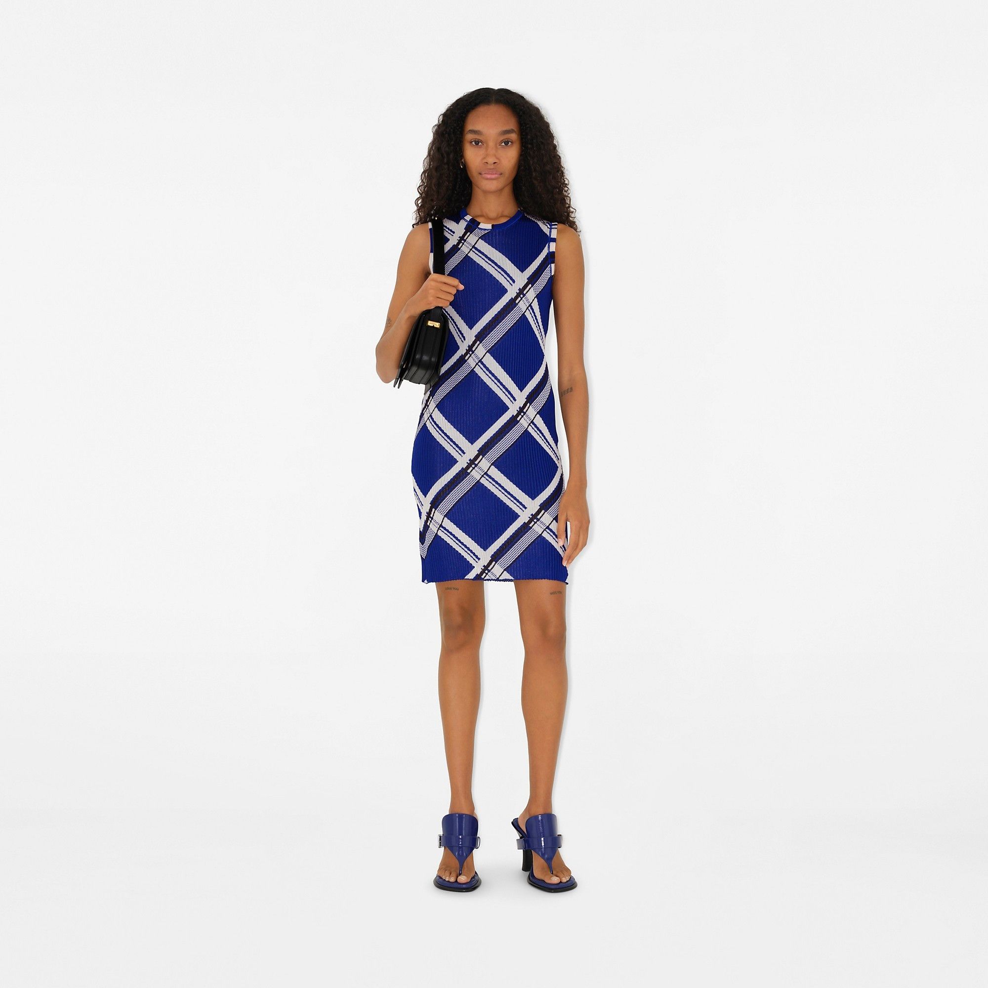 Burberry o1w1db10326 Check Silk Dress in Multicolor Size S / US 4 / IT 40 - 2 Thumbnail