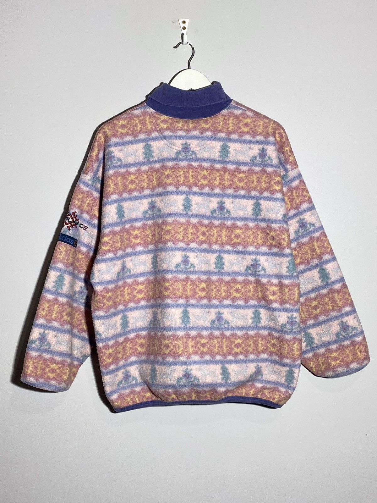 Vintage 🔥 Vintage 90s ADIDAS LAPPLAND FLEECE PASTEL SNOW VIBES RARE Size US M / EU 48-50 / 2 - 2 Thumbnail