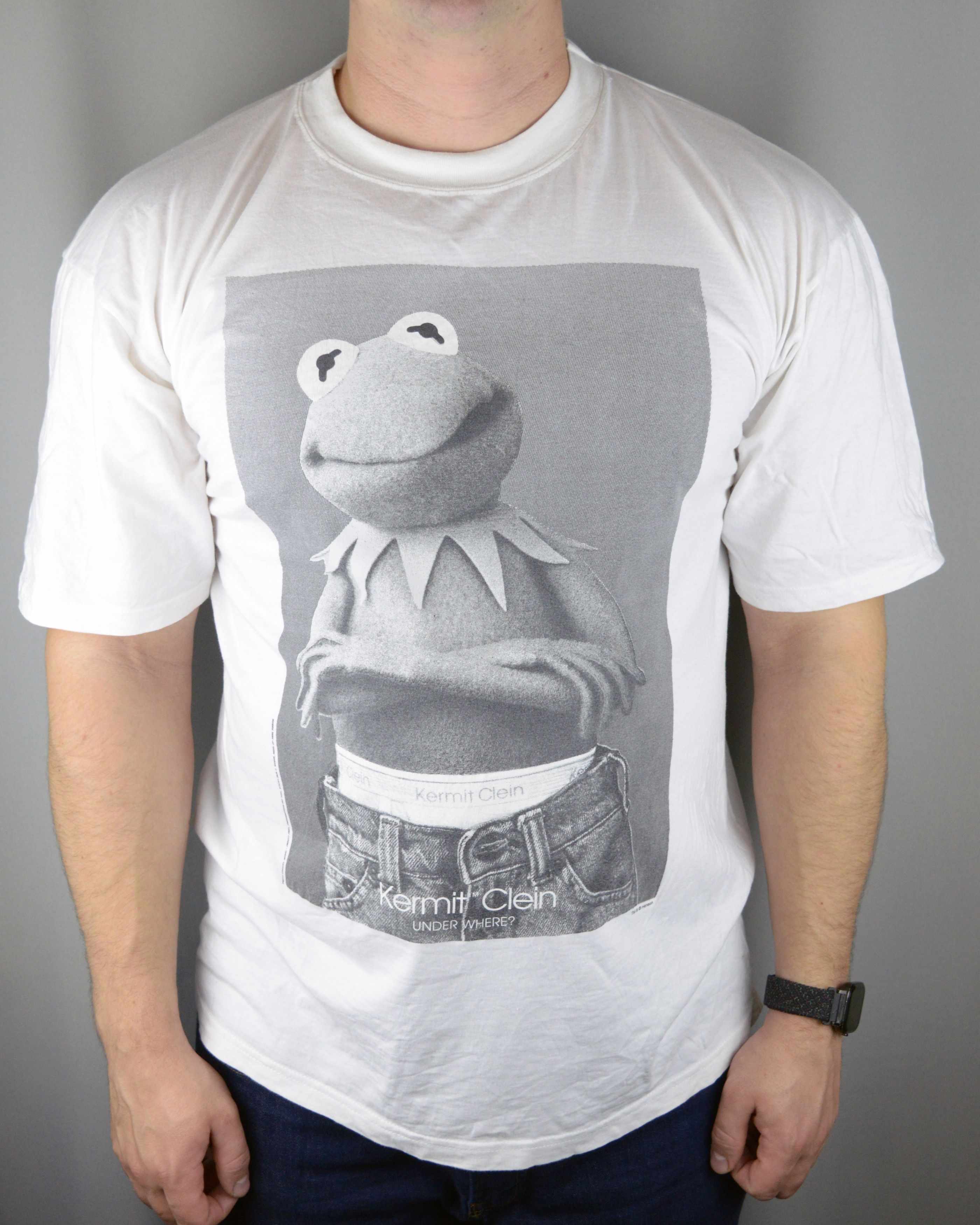 Vintage Vintage Kermit Clein Under Where? t shirt Size US XL / EU 56 / 4 - 1 Thumbnail