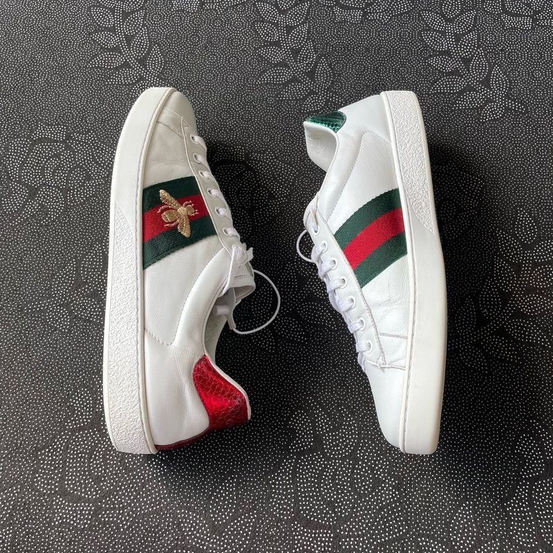 Gucci Gucci Ace Leather Low-Top Sneakers Size US 9.5 / EU 42-43 - 6 Thumbnail