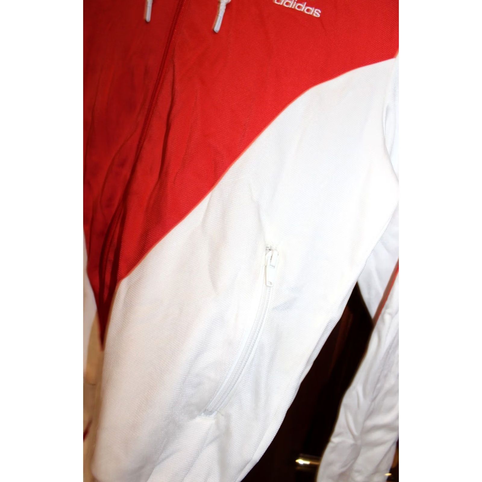 Adidas VINTAGE Adidas Originals Hoodie Track Jacket Womens Size 40 Red 3 Stripes Trefoil Logo Jacket Mens Womens Unisex Adults Size S / US 4 / IT 40 - 3 Thumbnail