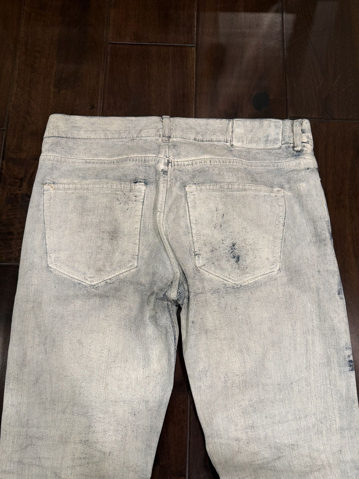 H&M × Maison Margiela Maison Margiela H&M White Painted Paint Denim Jeans 31 Size US 31 - 5 Thumbnail