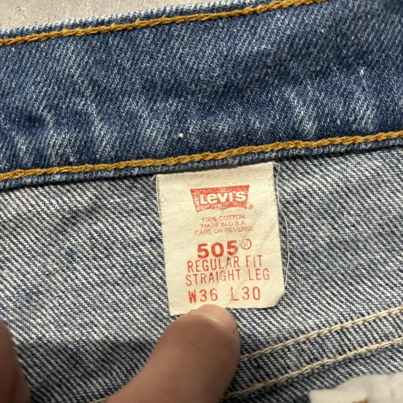 Levi's × Vintage Crazy Vintage 90s Grunge Levi’s Orange Tab Cut Off Denim Jean Shorts Jorts! Size US 35 - 7 Thumbnail