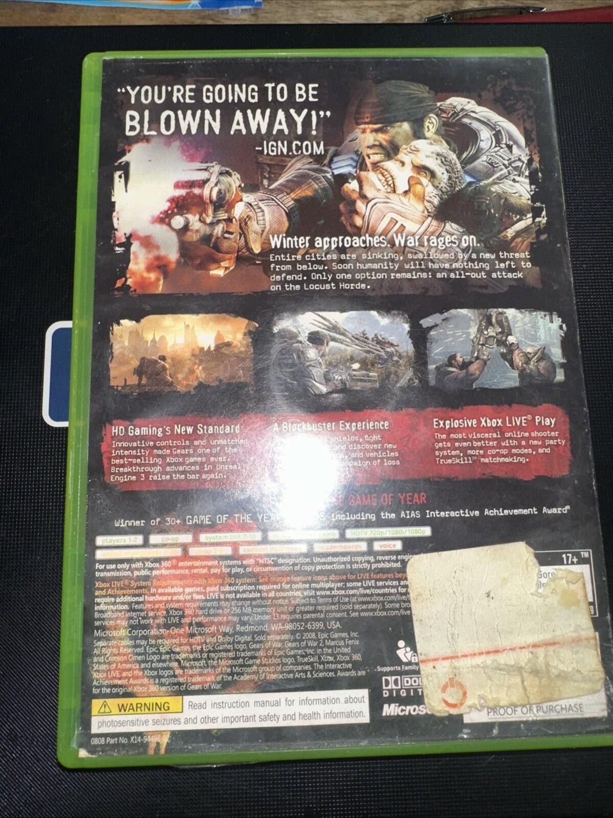 Other Gears of War 2 - Microsoft Xbox 360 Size ONE SIZE - 5 Thumbnail