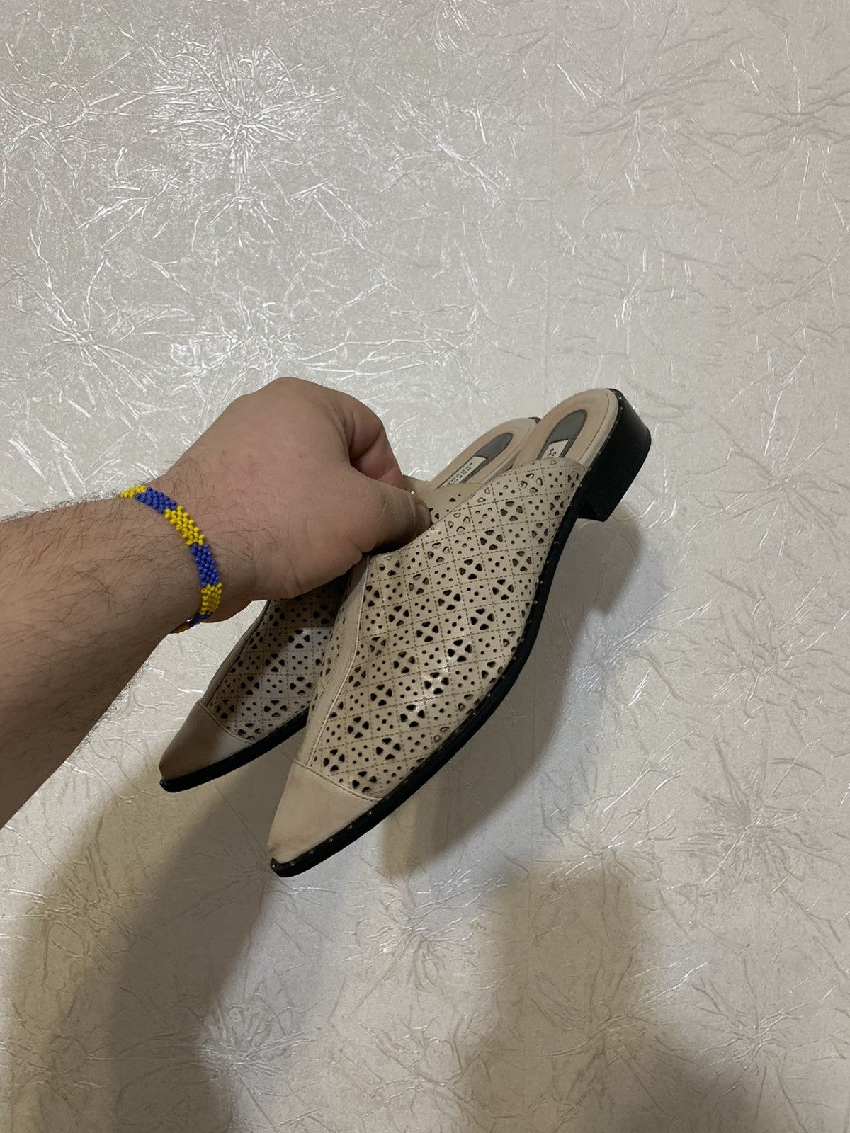 DOROTHEE SCHUMACHER × Leather Dorothee Schumacher Leather Beige Mules Made in Italy Size US 8 / IT 38 - 5 Thumbnail