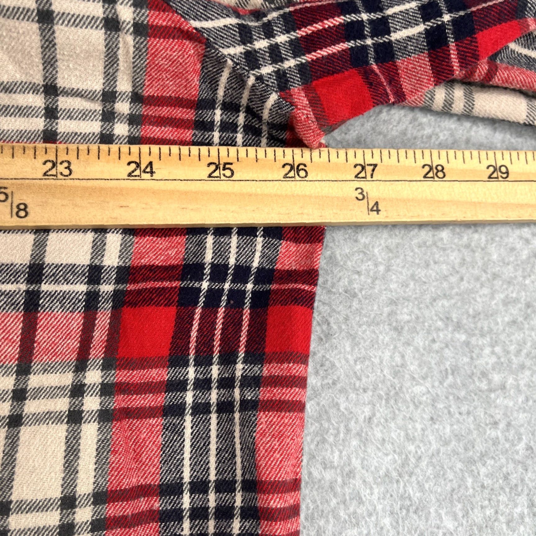 Madewell Madewell Oversized Flannel Long Sleeve Button Up Shirt Women XL Red Plaid Pocket Size XL / US 12-14 / IT 48-50 - 7 Thumbnail