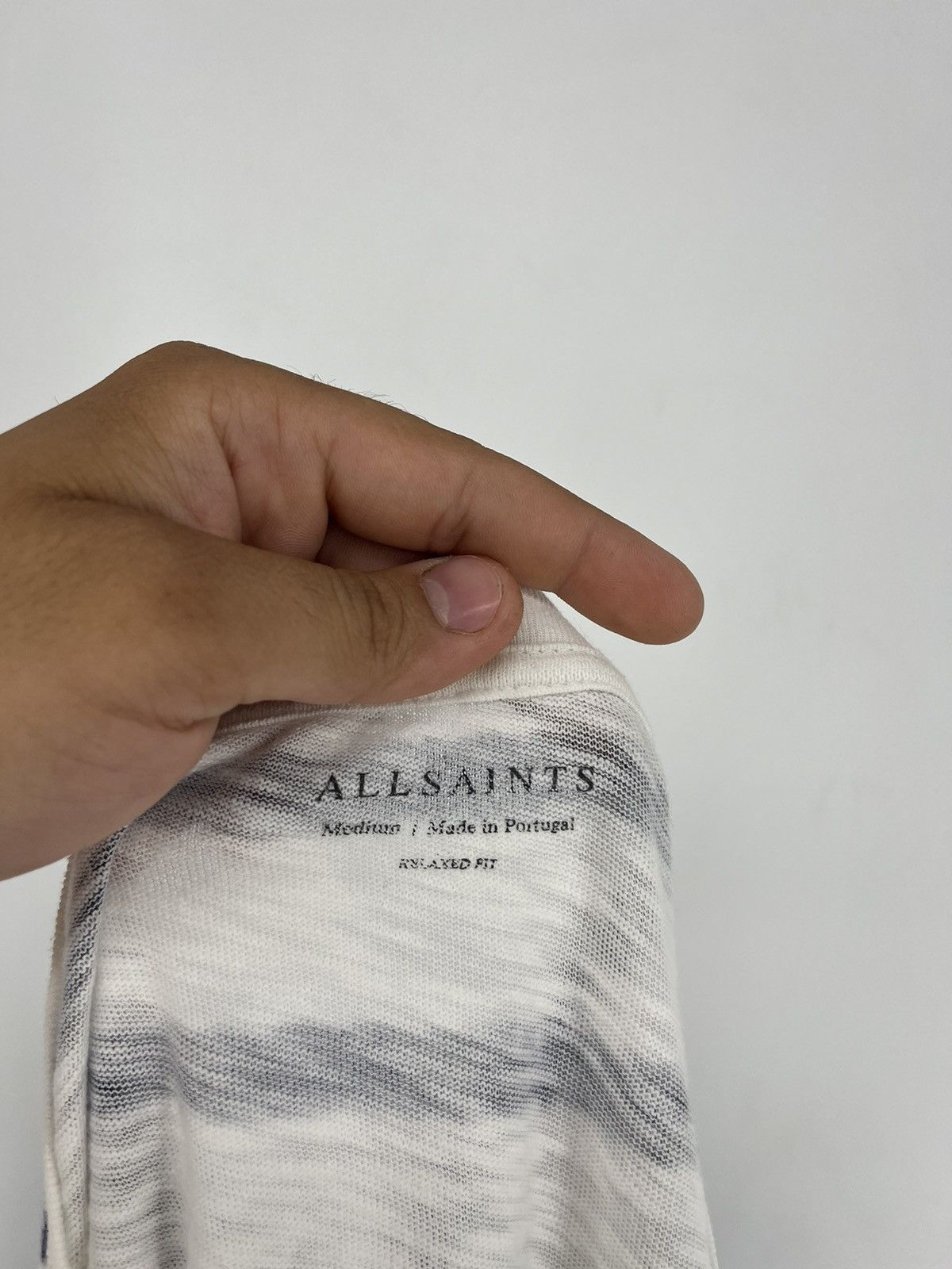 Other Vintage Y2K Allsaints Striped T-shirt luxury Sportswear SzXL Size US XL / EU 56 / 4 - 8 Thumbnail