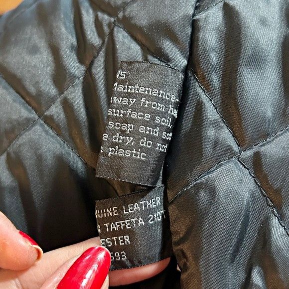 Members Only Vintage Retro 80s Mens Black Leather Bomber Jacket~44~ Size US L / EU 52-54 / 3 - 7 Thumbnail