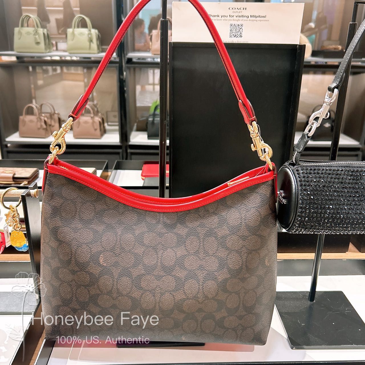 Coach Laurel Shoulder Bag In Signature Canvas CV975 Size ONE SIZE - 2 Thumbnail