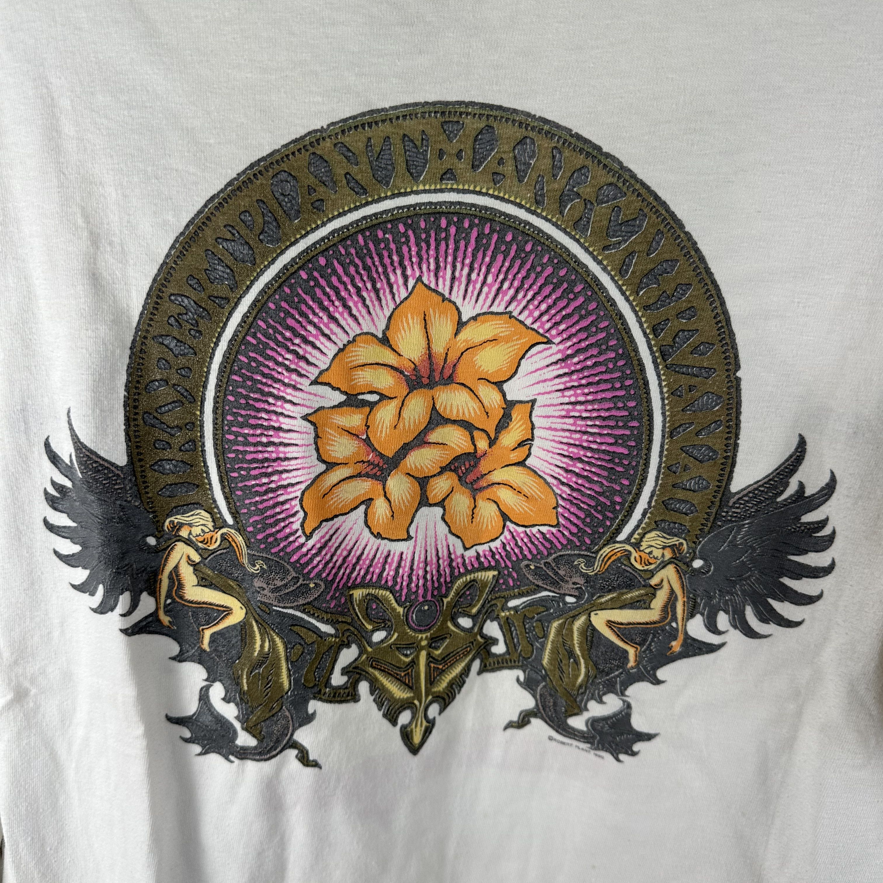 Vintage Vintage 1990 Robert Plant Manic Nirvana Long Sleeve T-Shirt Size US XL / EU 56 / 4 - 2 Thumbnail