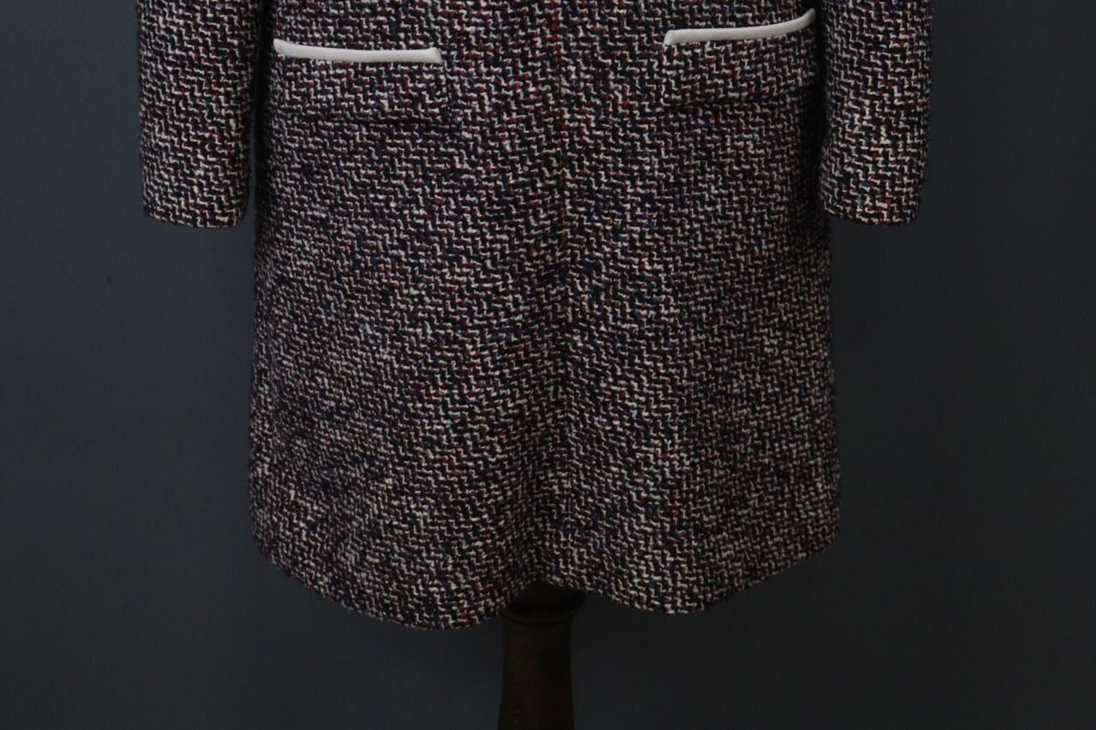 Other Maje Multicolor Cotton Knitted Half Zip Shirt Dress Size 3 Size M / US 6-8 / IT 42-44 - 3 Thumbnail