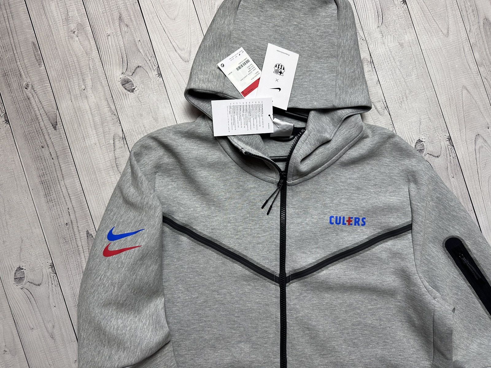 Nike Tech fleece X Barcelona soccer zip hoodie drill size L