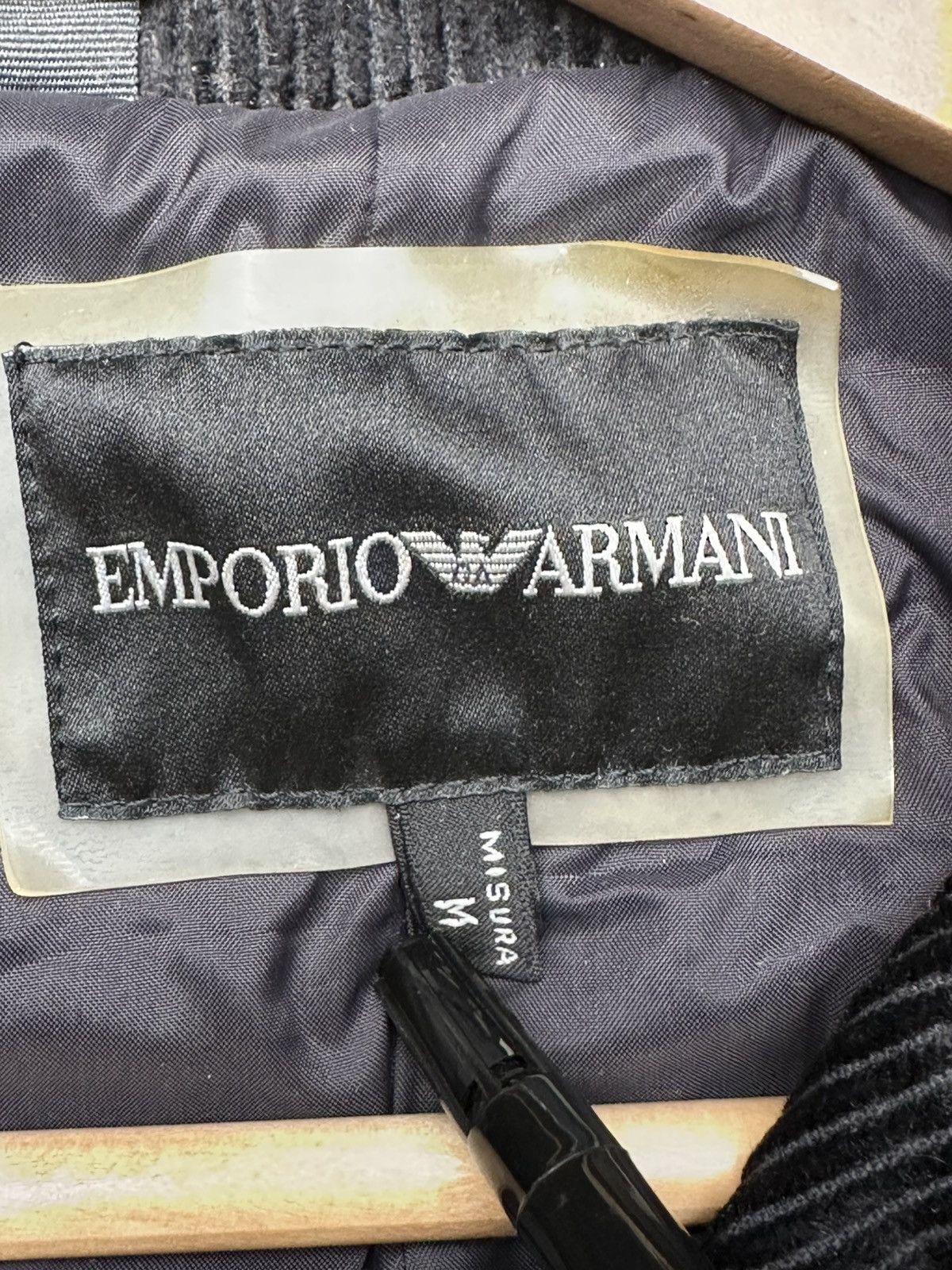 Emporio Armani Emporio Armani Black Corduroy Blazer Jacket Size 40R - 8 Thumbnail