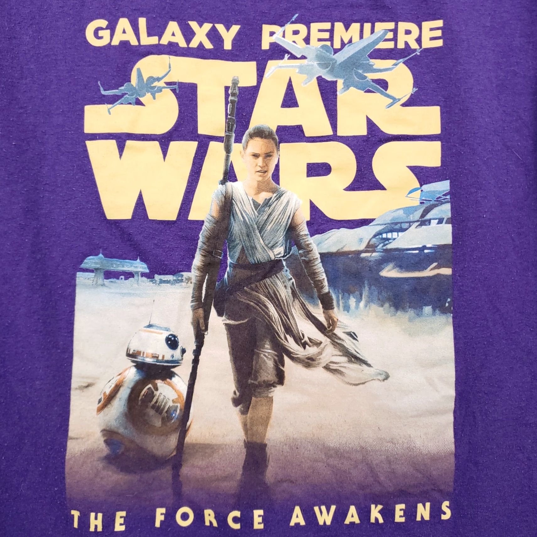 Star Wars Star Wars T-Shirt Womens L Purple Premiere The Force Awakens Short Sleeves Shirt Womens L Purple Star Wars T-Shirt Size L / US 10 / IT 46 - 4 Thumbnail
